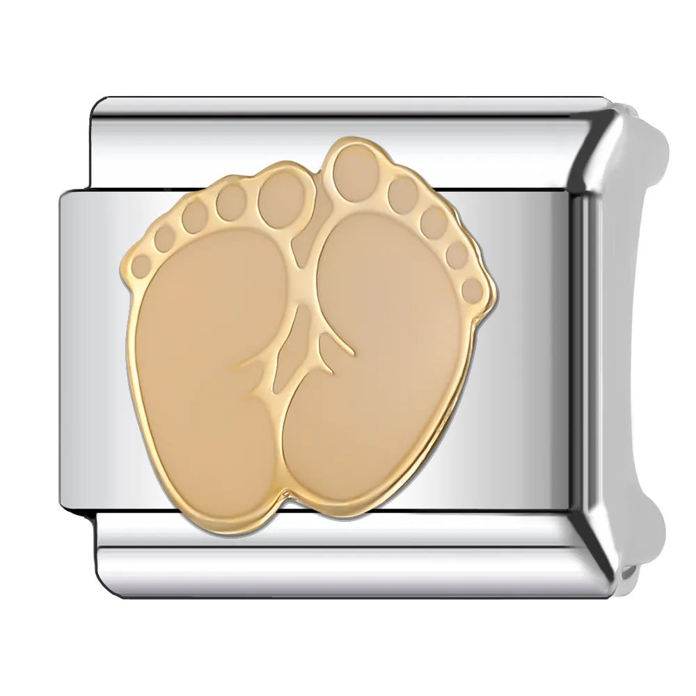 Baby Feet Charm Bracelet