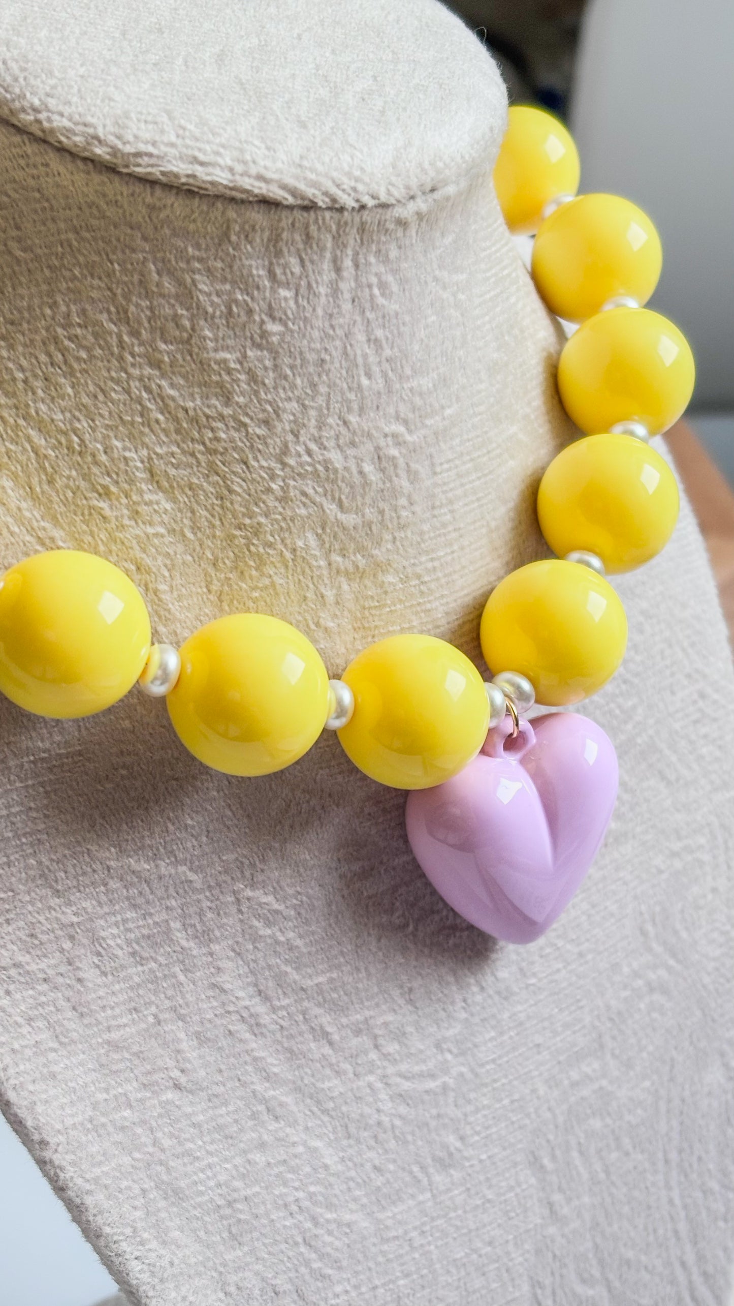 Yellow Bubble Gun Necklace