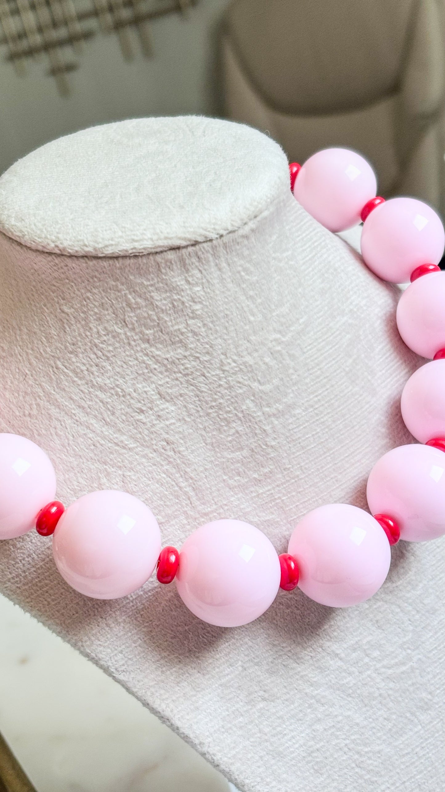 Pink Bubble Gun Necklace