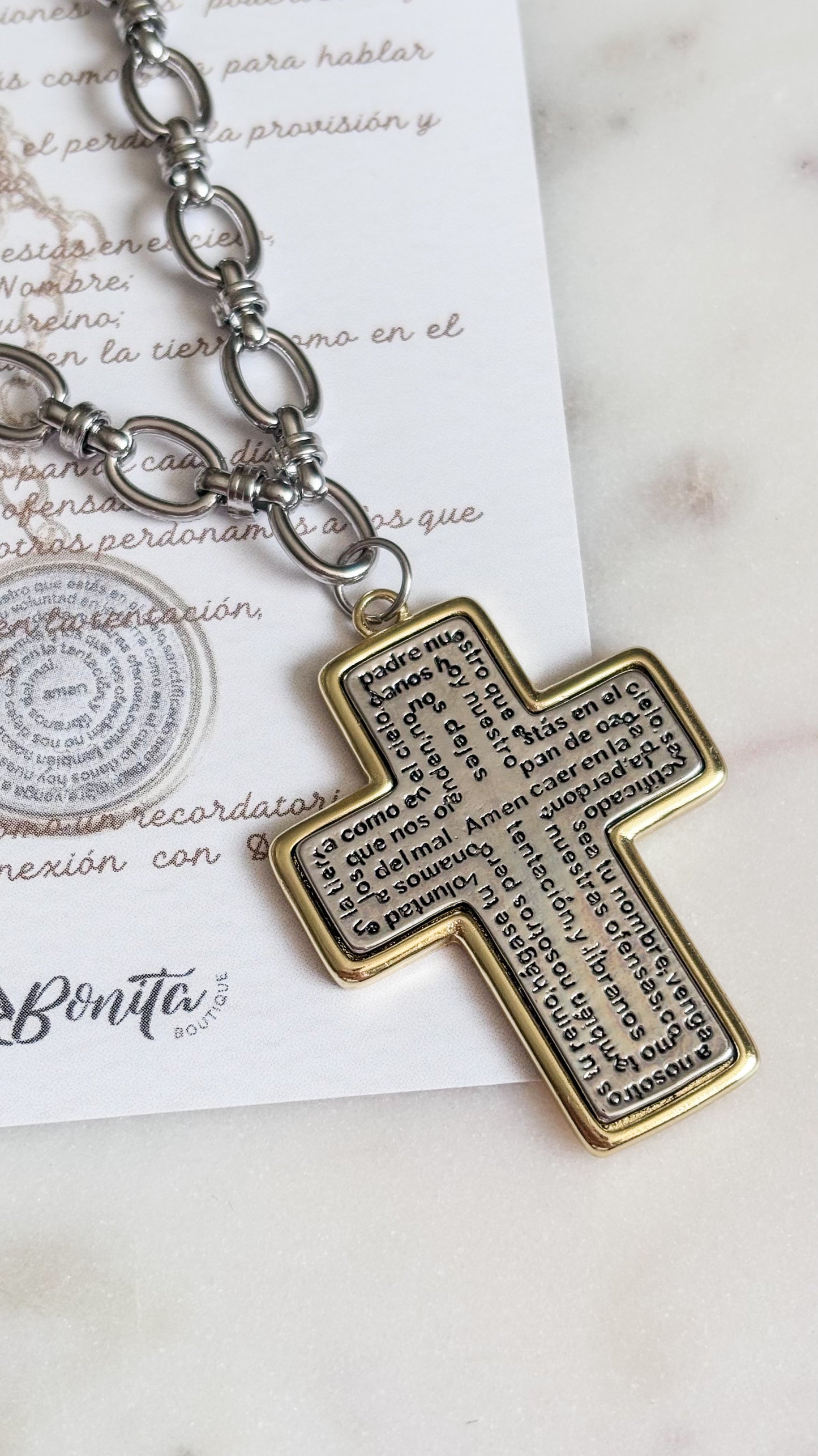 Padre Nuestro Silver 2 Necklace