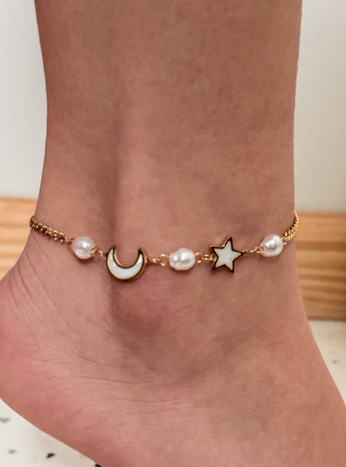 Sky Pearls Anklet (Tobillera)