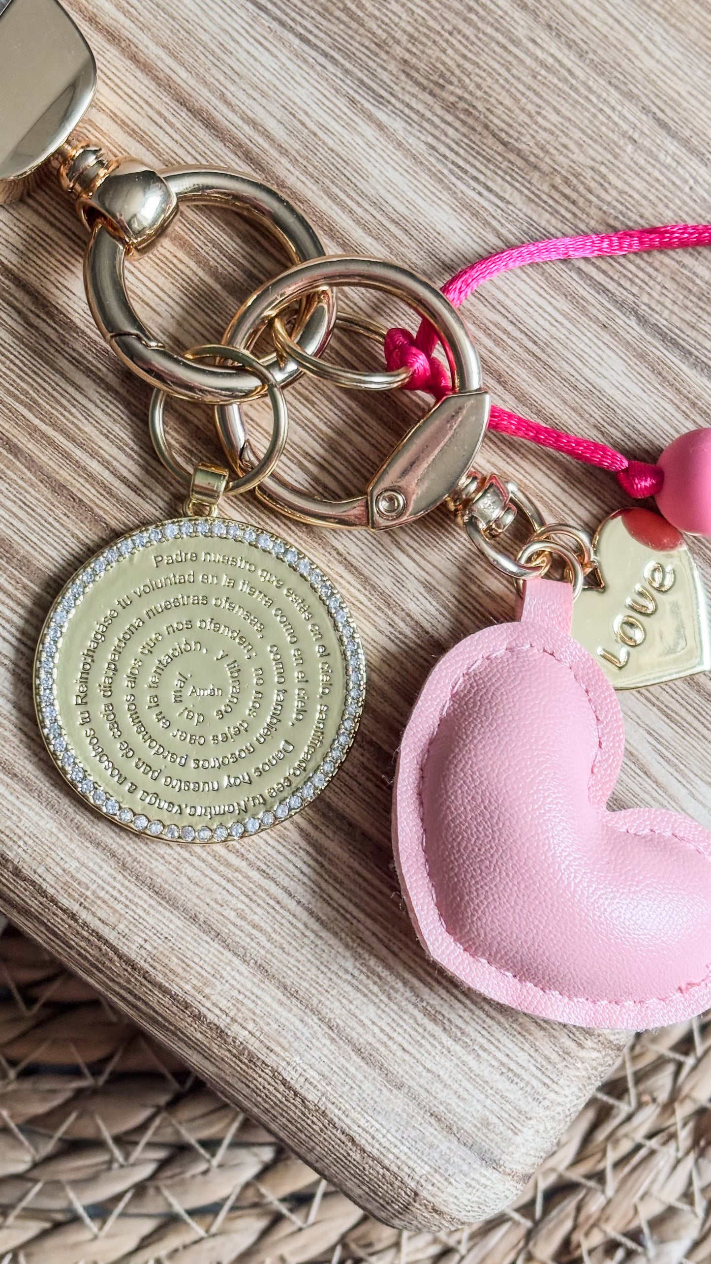 Medallion Padre Nuestro KeyChain