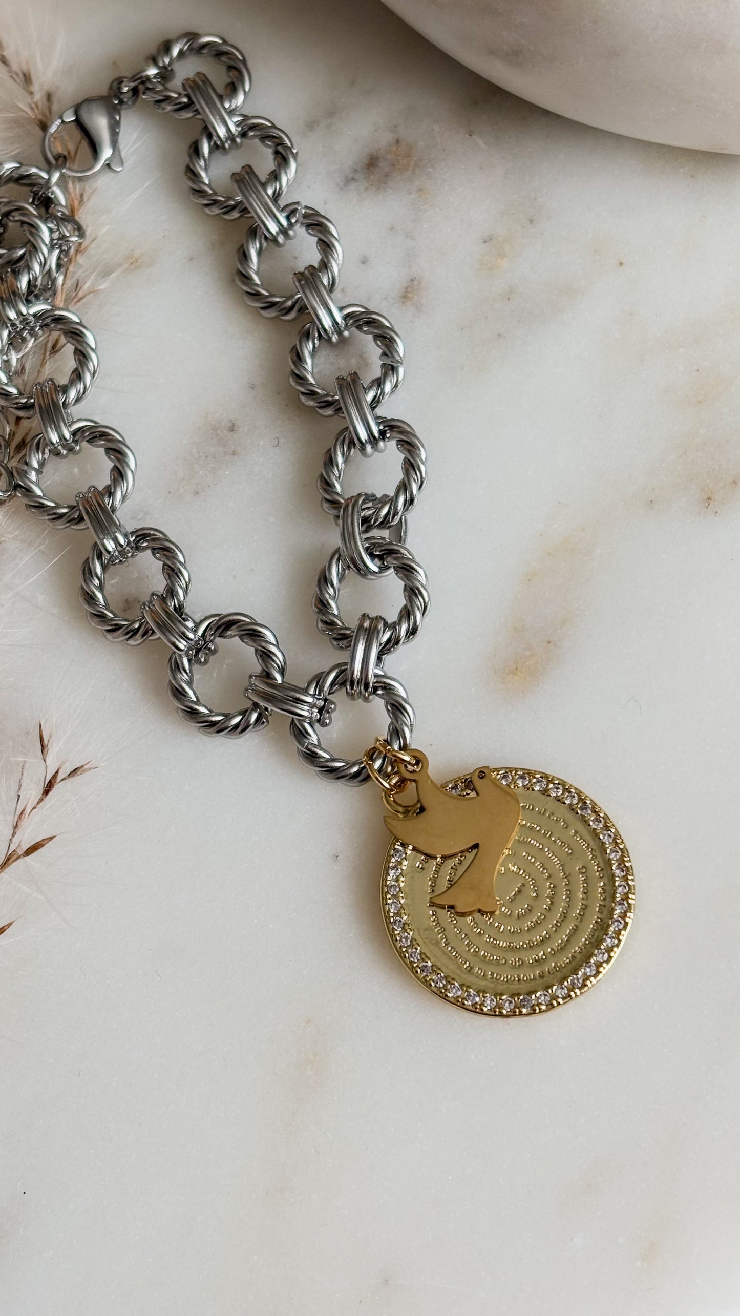 Padre Nuestro Bracelet Silver Vintage