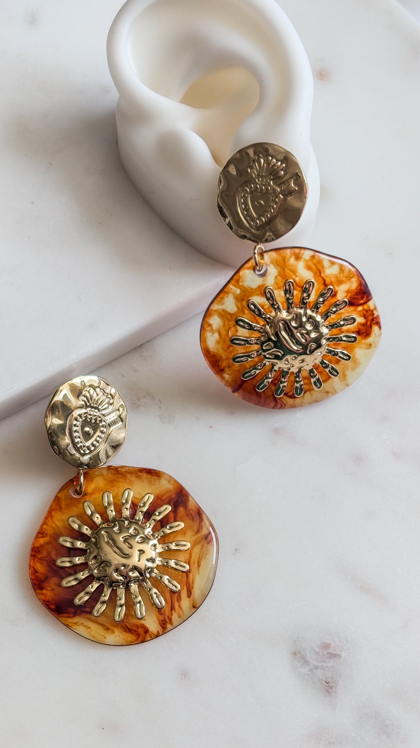 Amber Sun Earrings