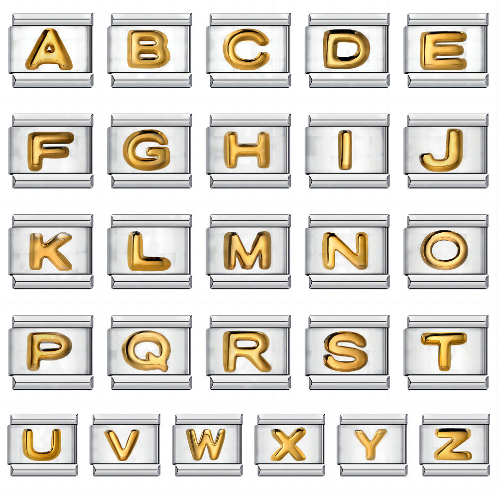 Initial Letter Charm Bracelet