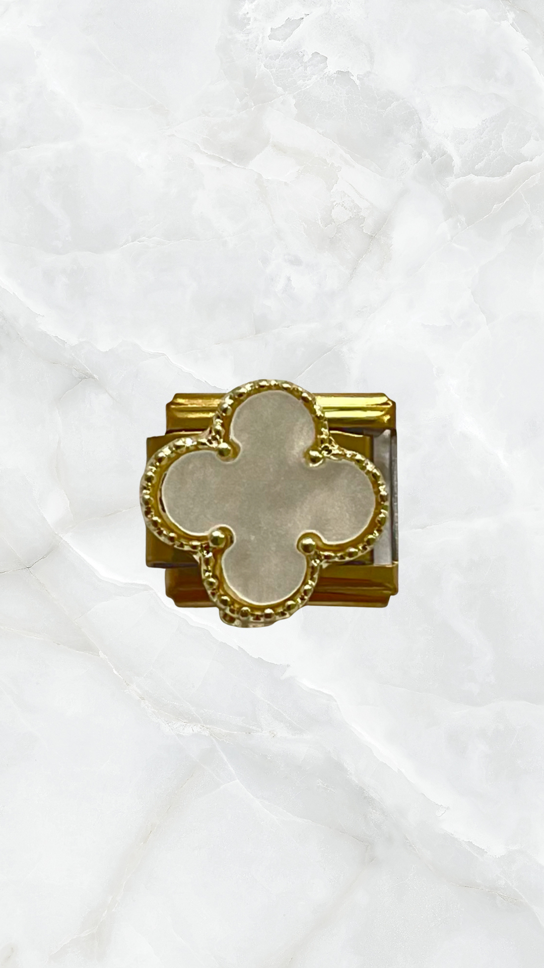Gold Clover Charm Bracelet