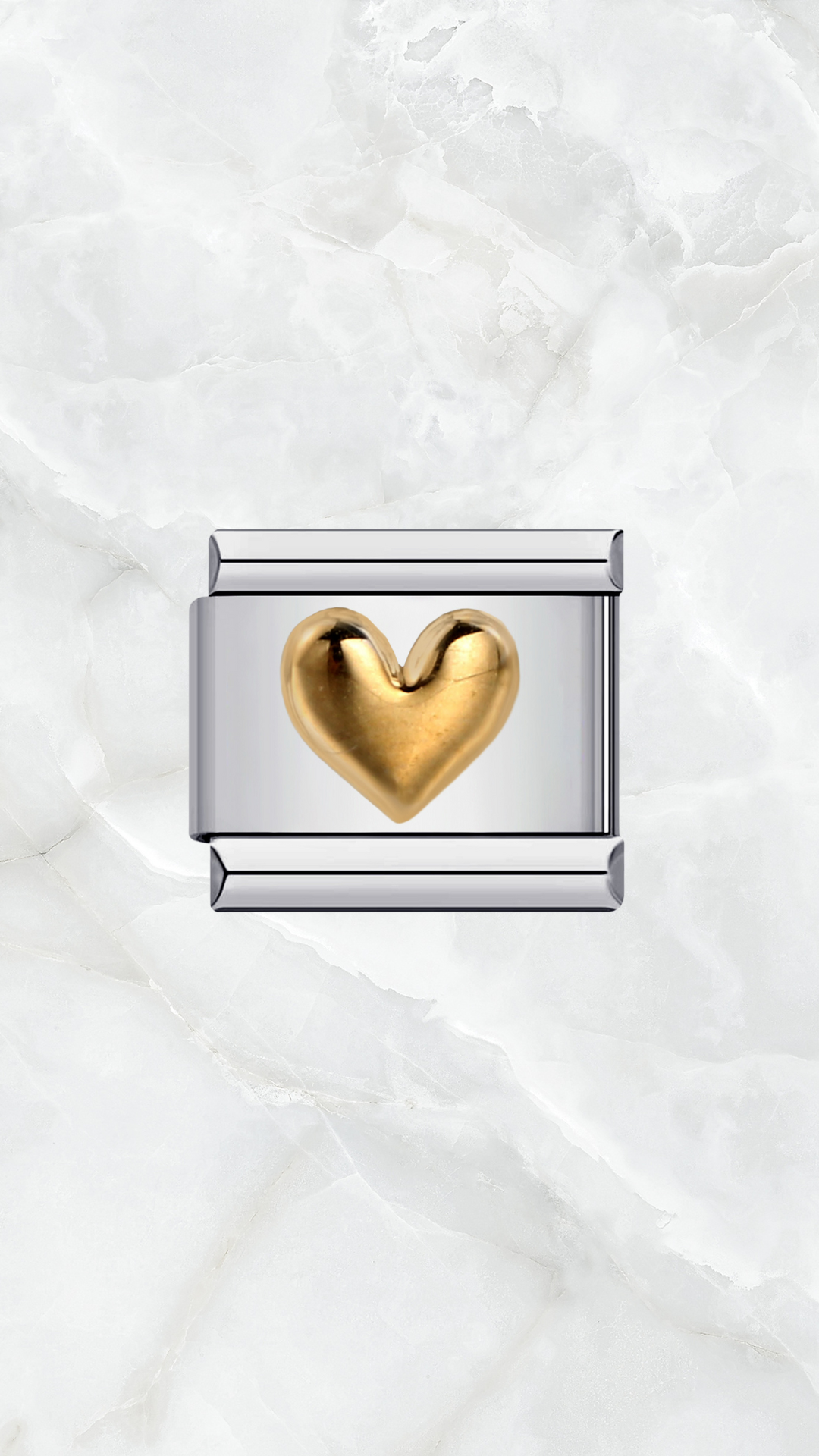 Gold Heart Charm Bracelet