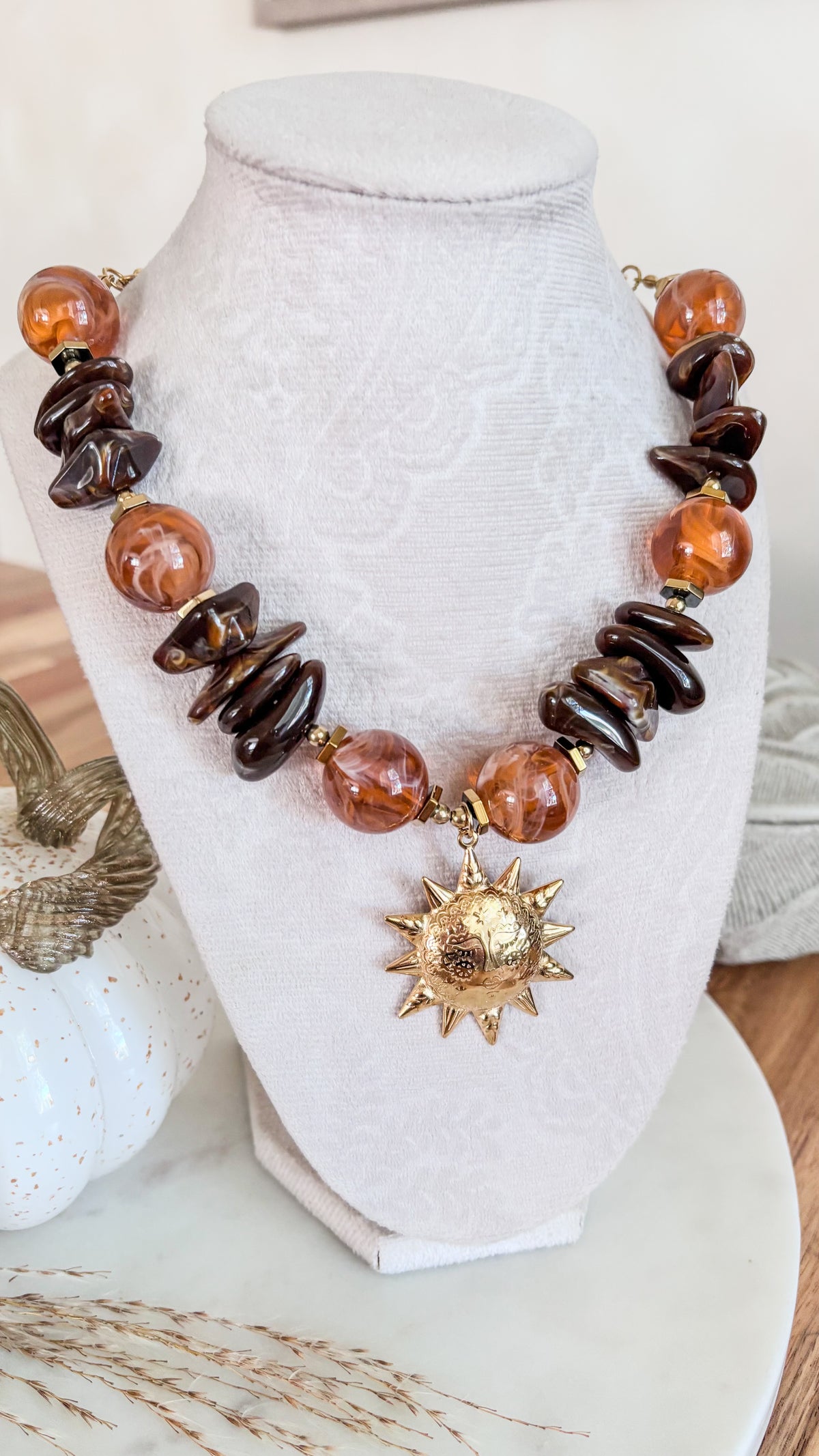 Caramel Stone Necklace