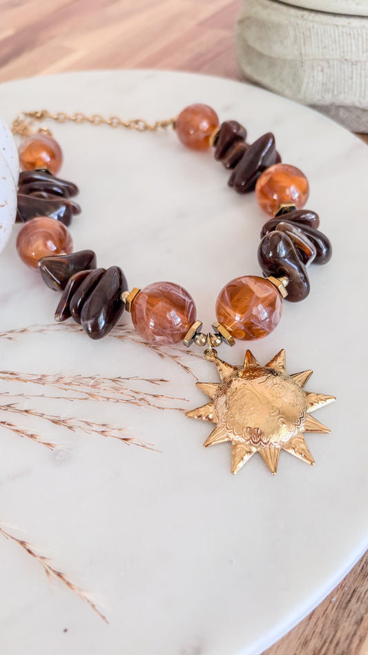 Caramel Stone Necklace