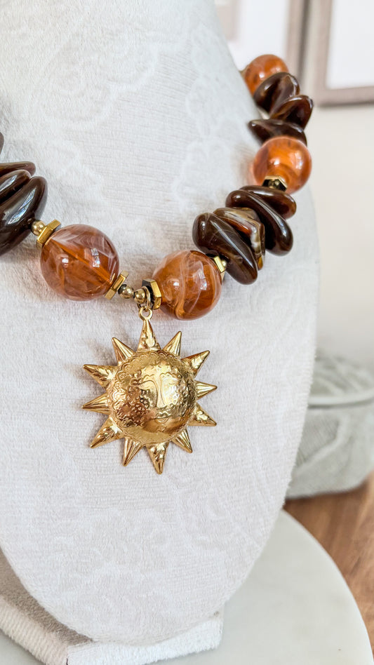 Caramel Stone Necklace