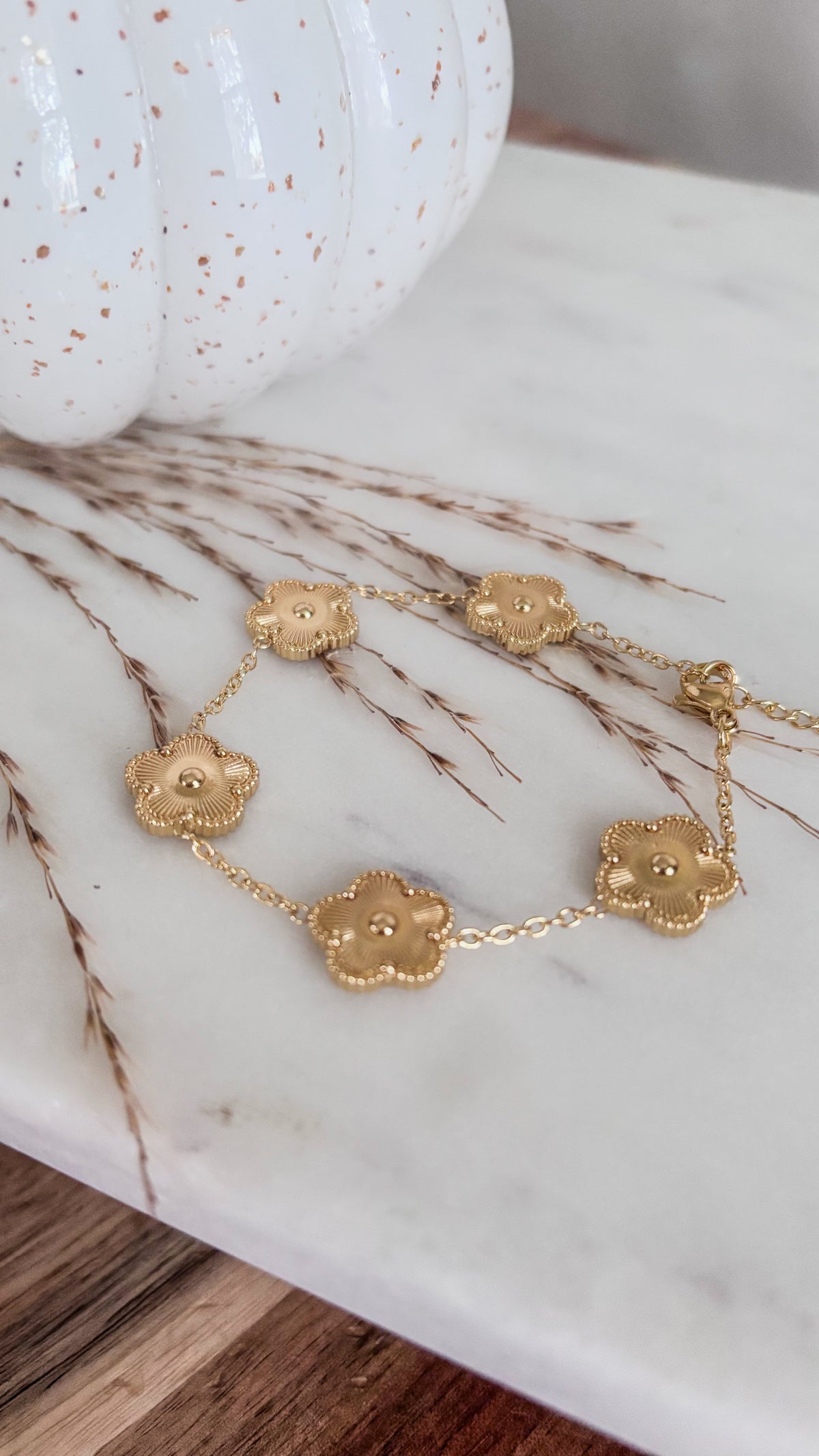 Golden Flower Bracelet