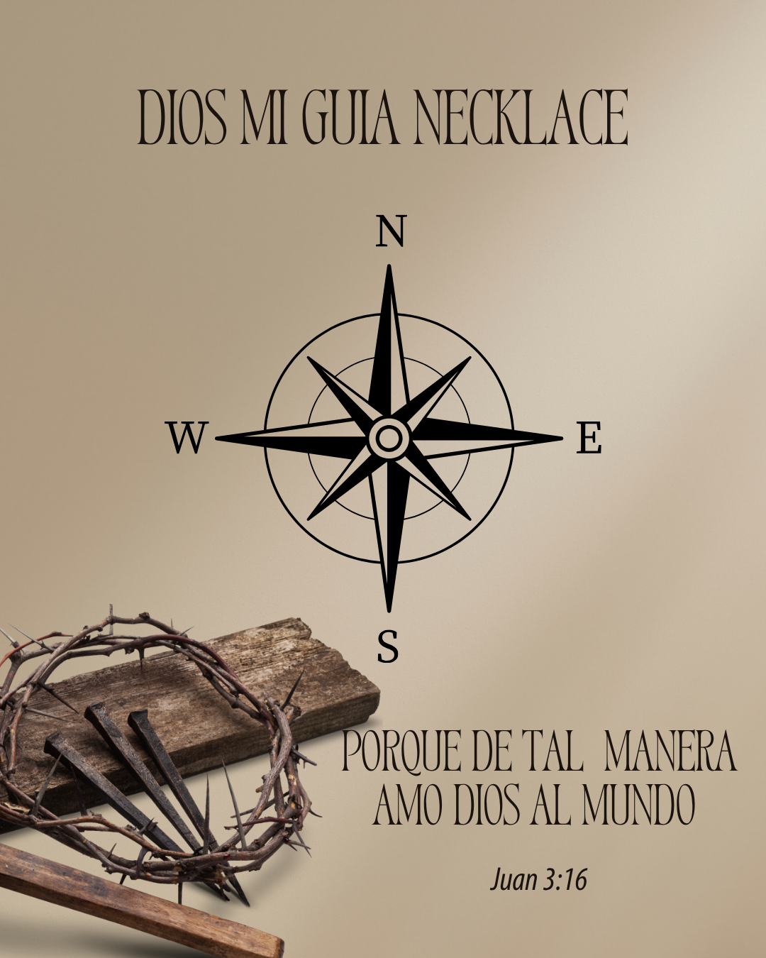 Dios mi Guía Necklace