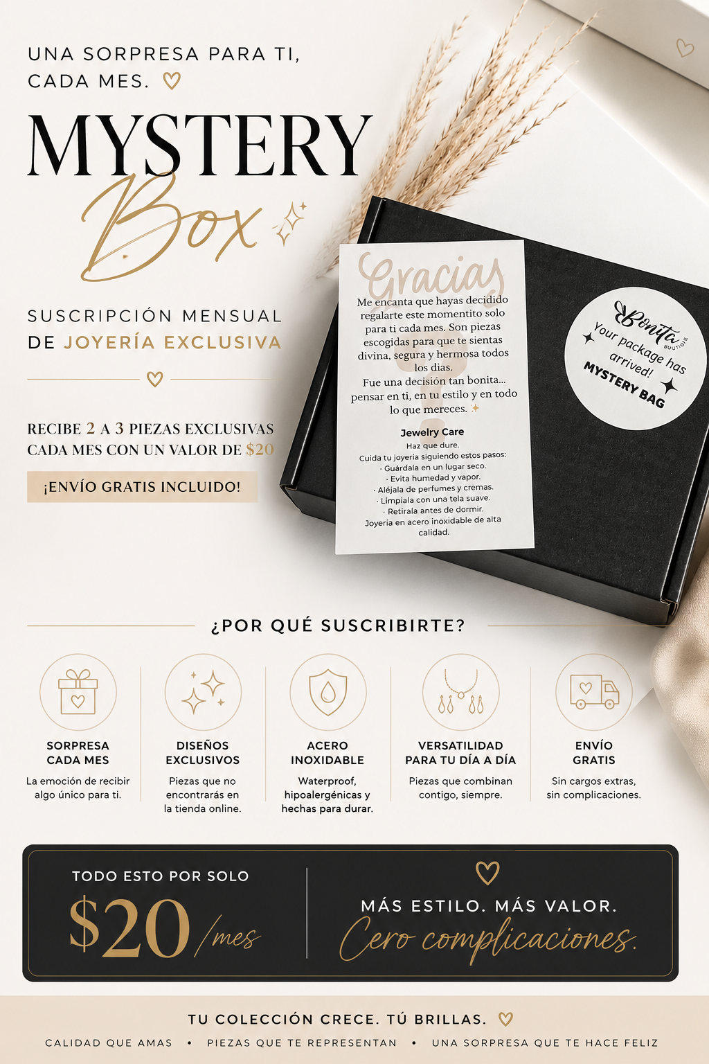 MYSTERY BAG - SUSCRIPCIÓN MENSUAL DE JOYERÍA