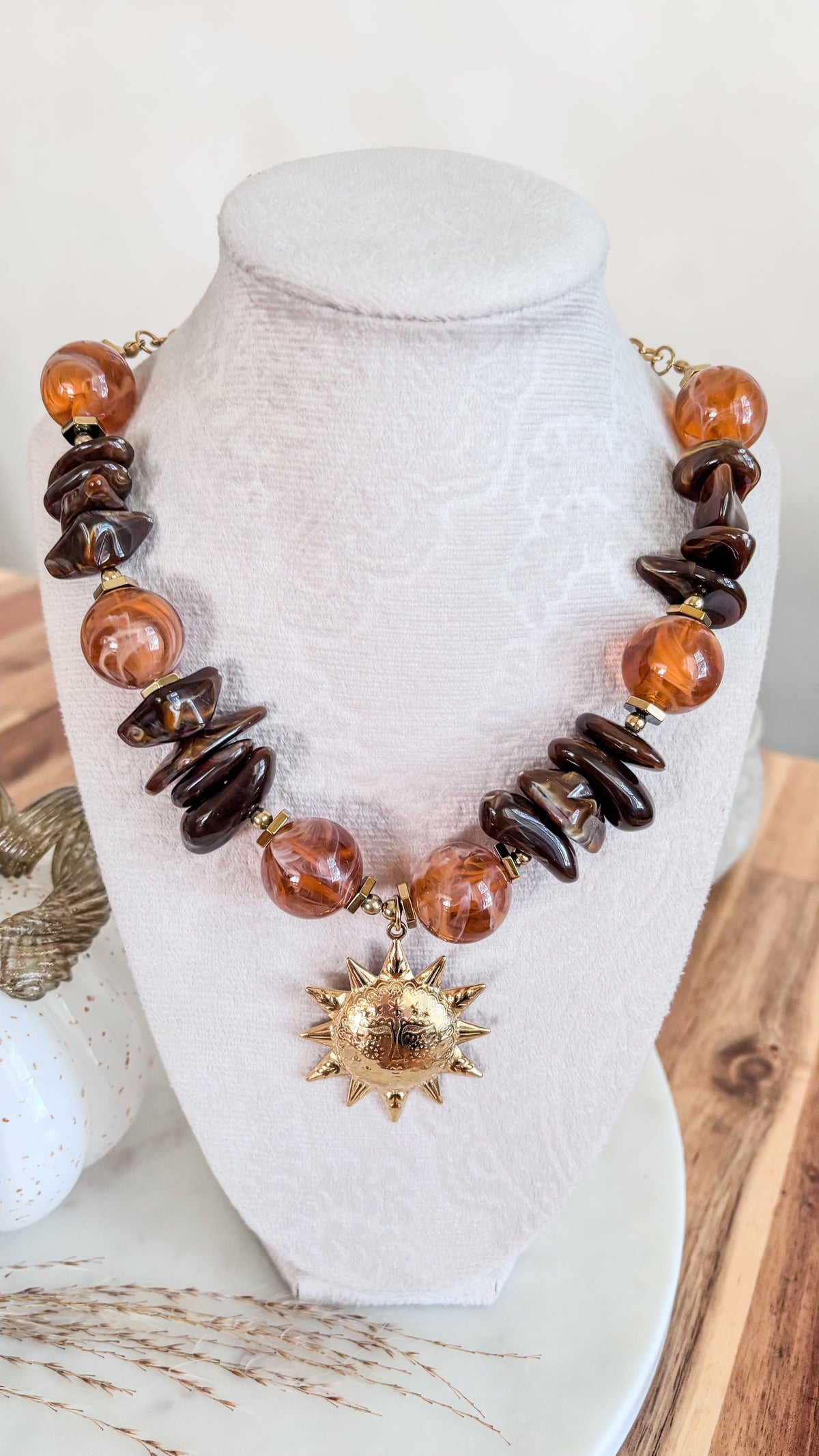 Caramel Stone Necklace