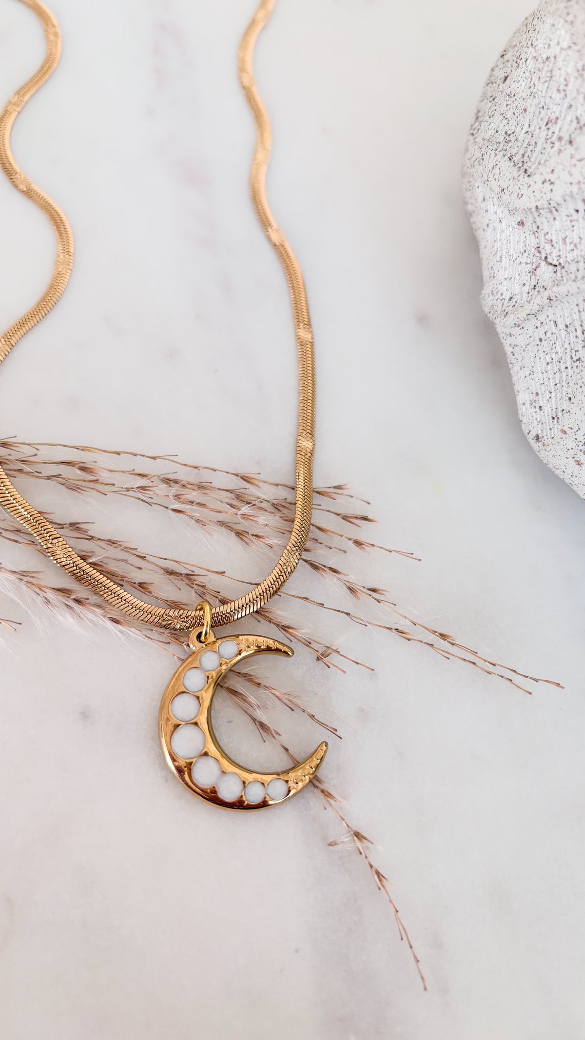 Luna Enamel Necklace 🌙