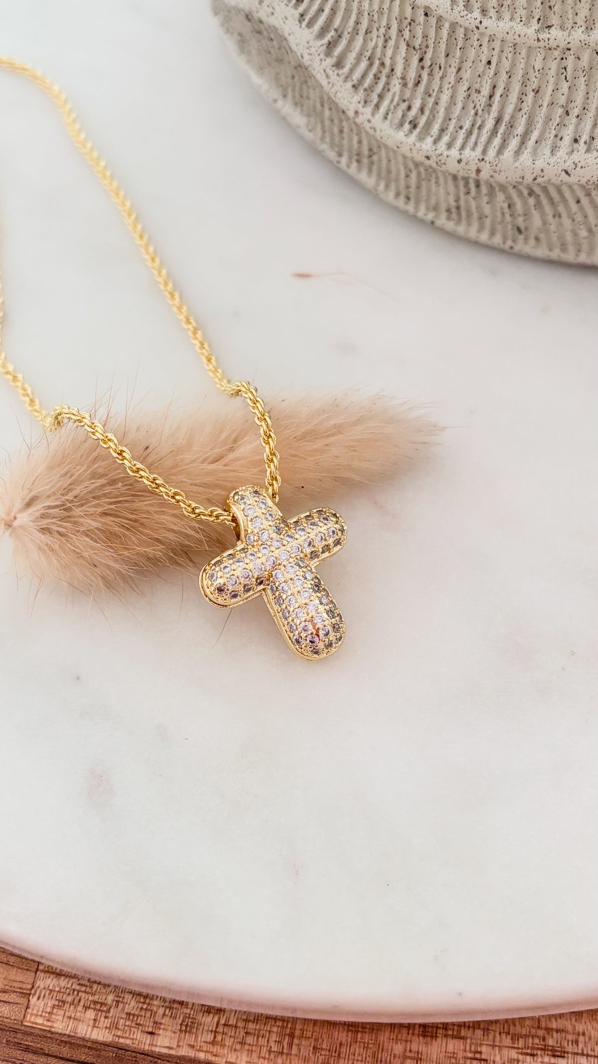 Halo Cross Necklace
