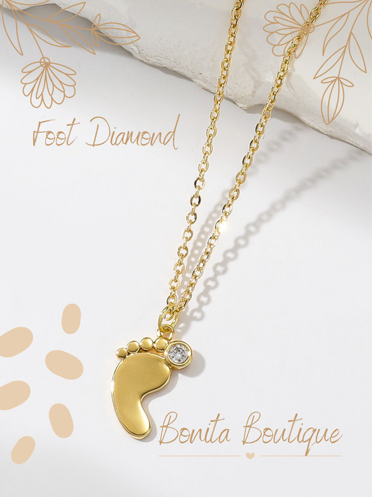 Foot Diamond Necklace