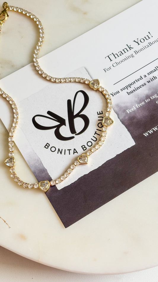 Tennis Heart Necklace
