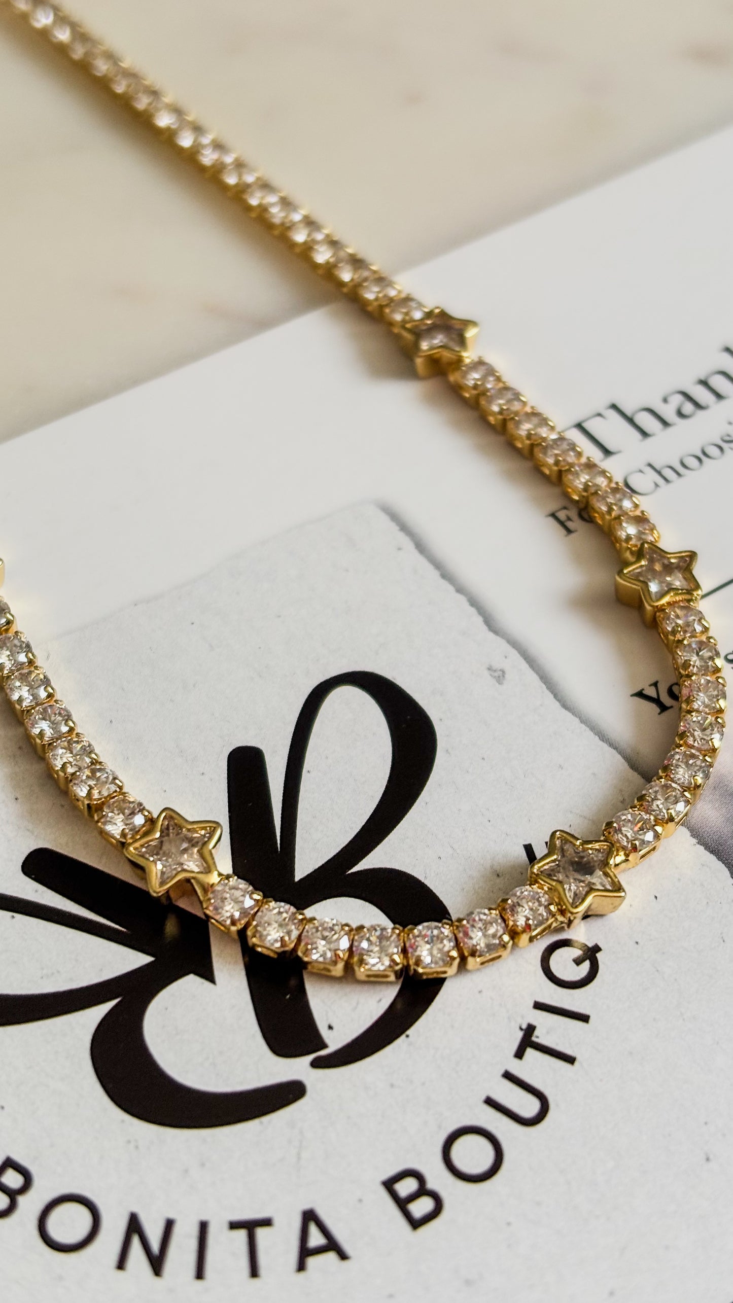 Tennis Star Necklace