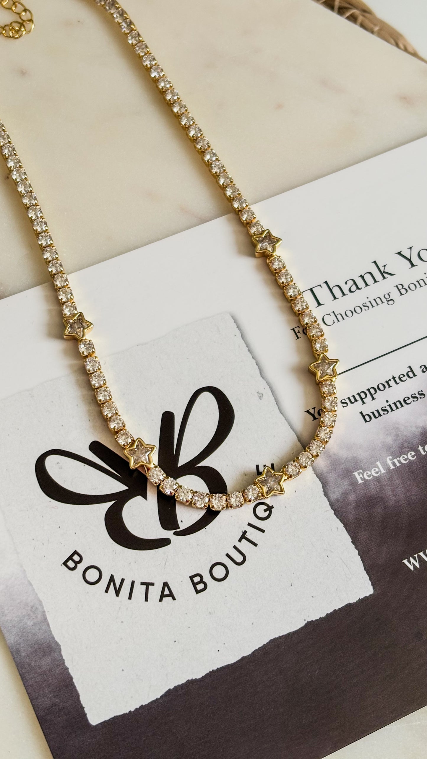 Tennis Star Necklace