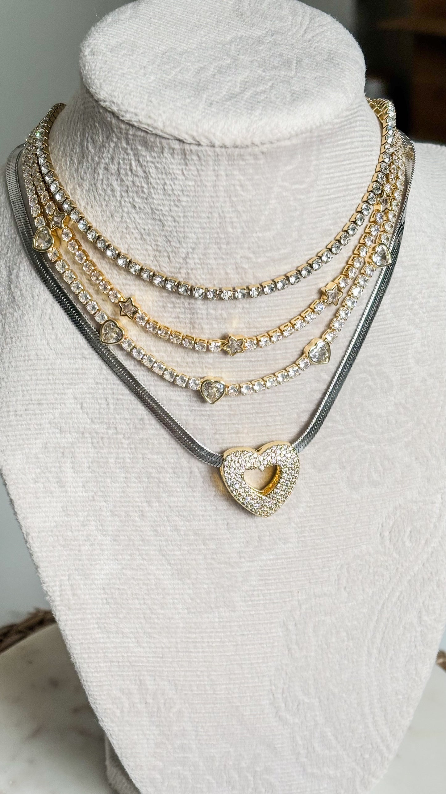 Zaréla Silver Necklace