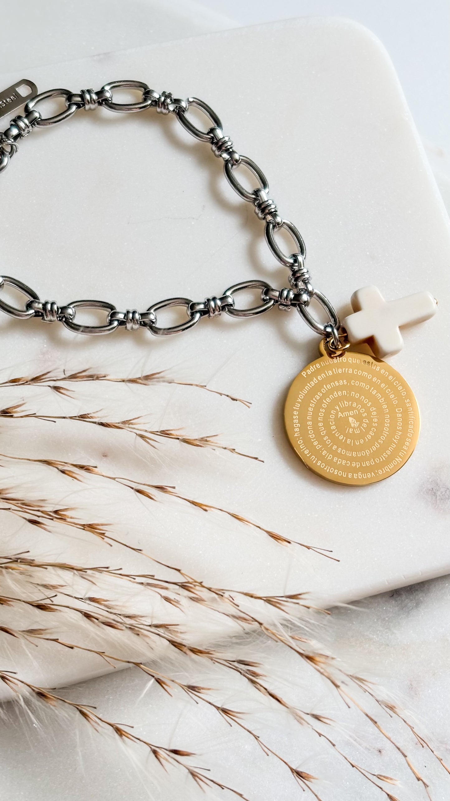 Padre Nuestro Silver Bracelet #3
