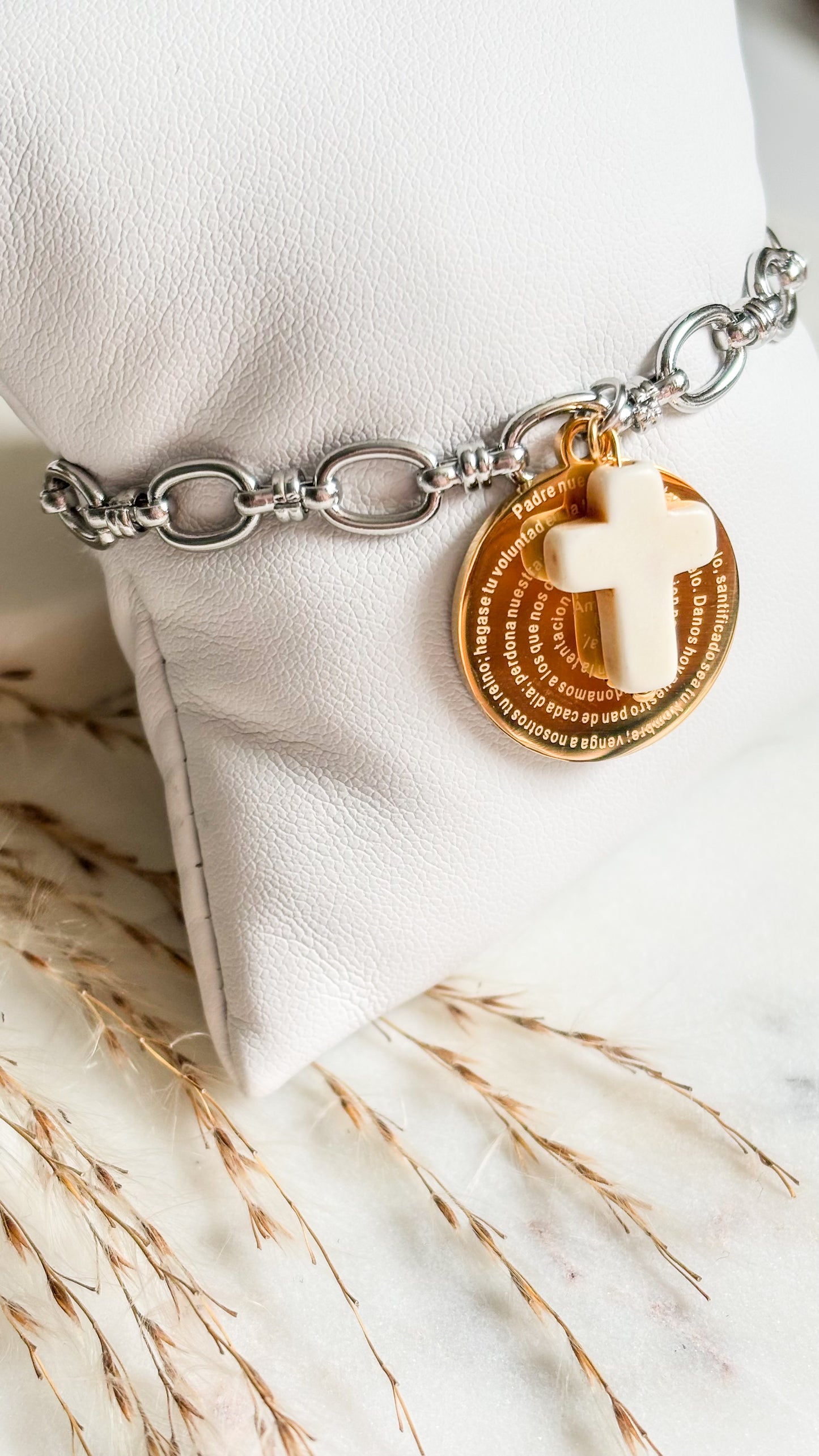 Padre Nuestro Silver Bracelet #3