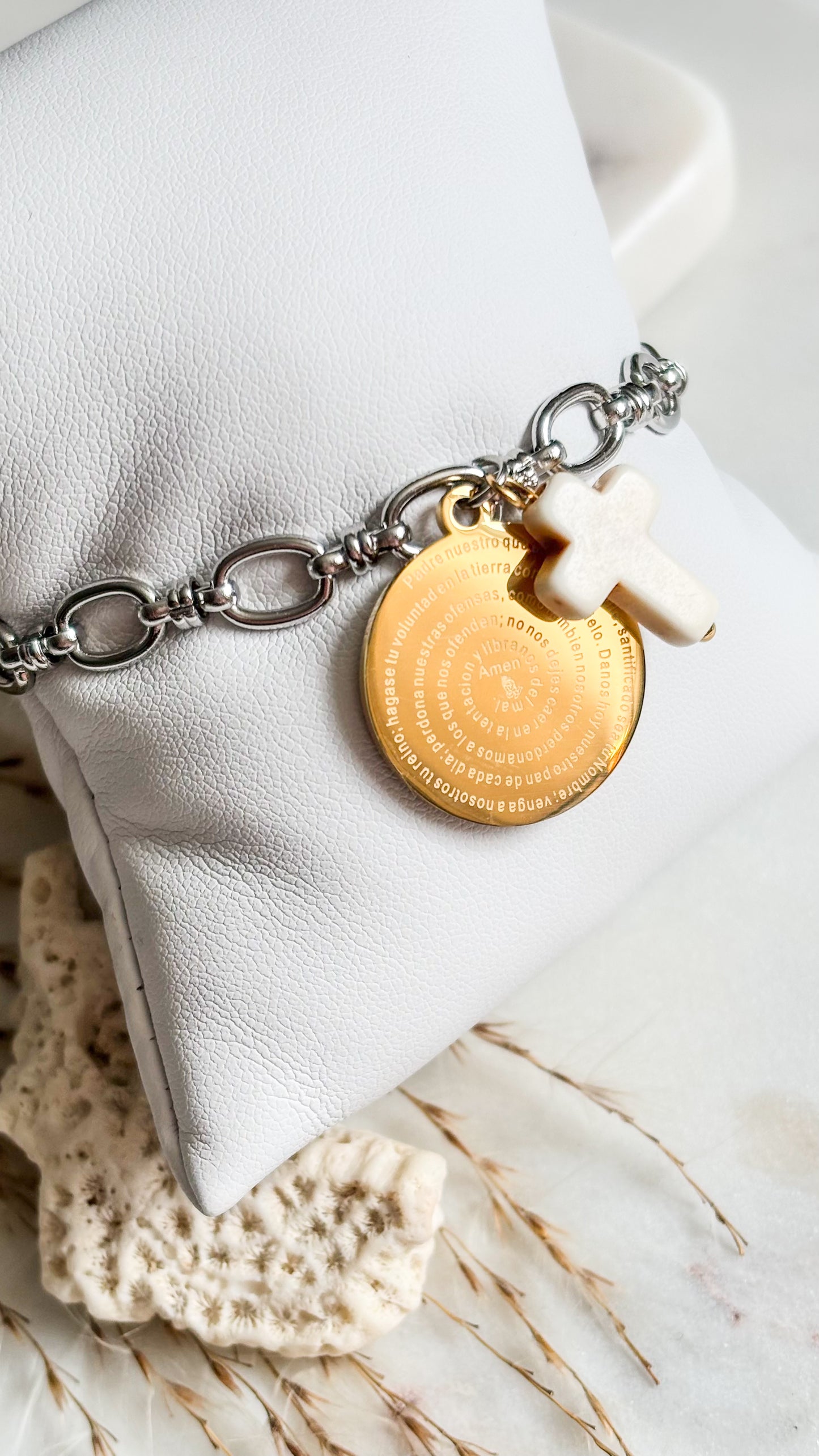 Padre Nuestro Silver Bracelet #3