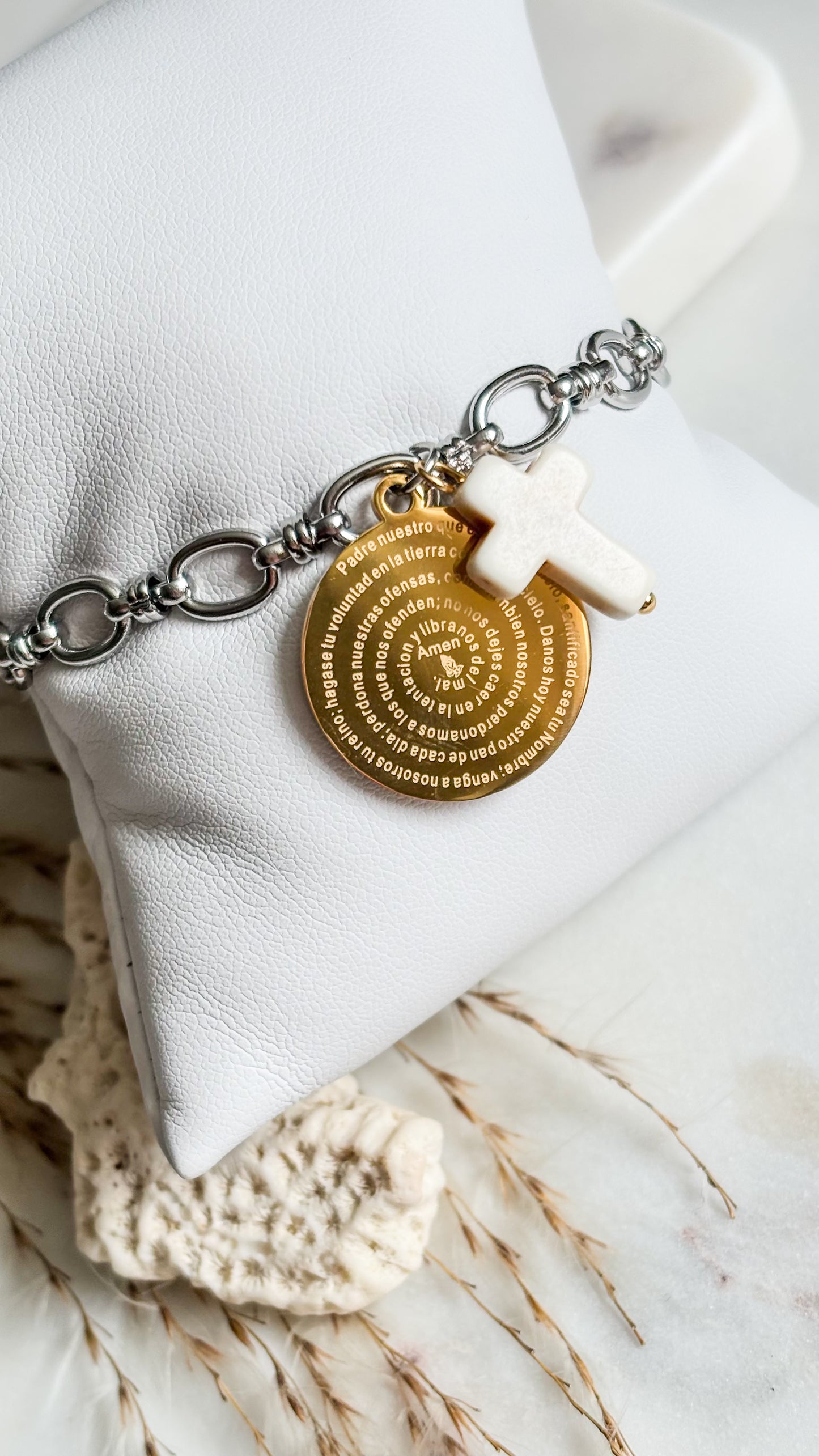 Padre Nuestro Silver Bracelet #3