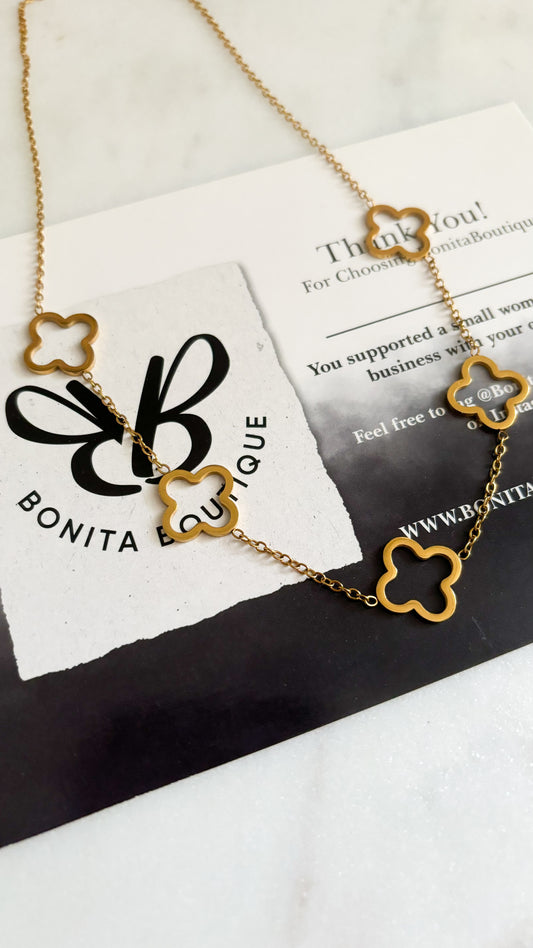 Clover Gold Necklace