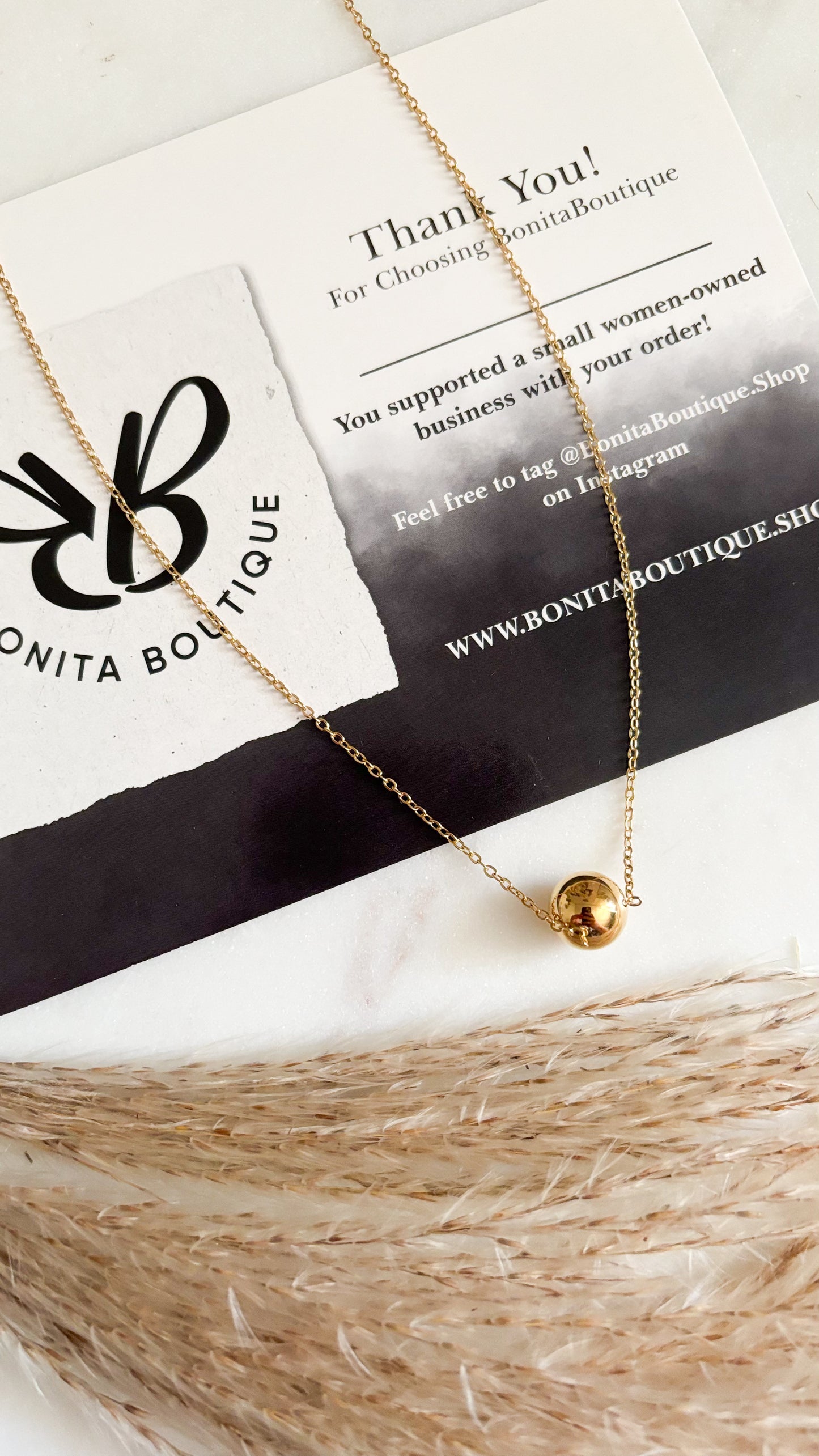 Ball Gold Necklace