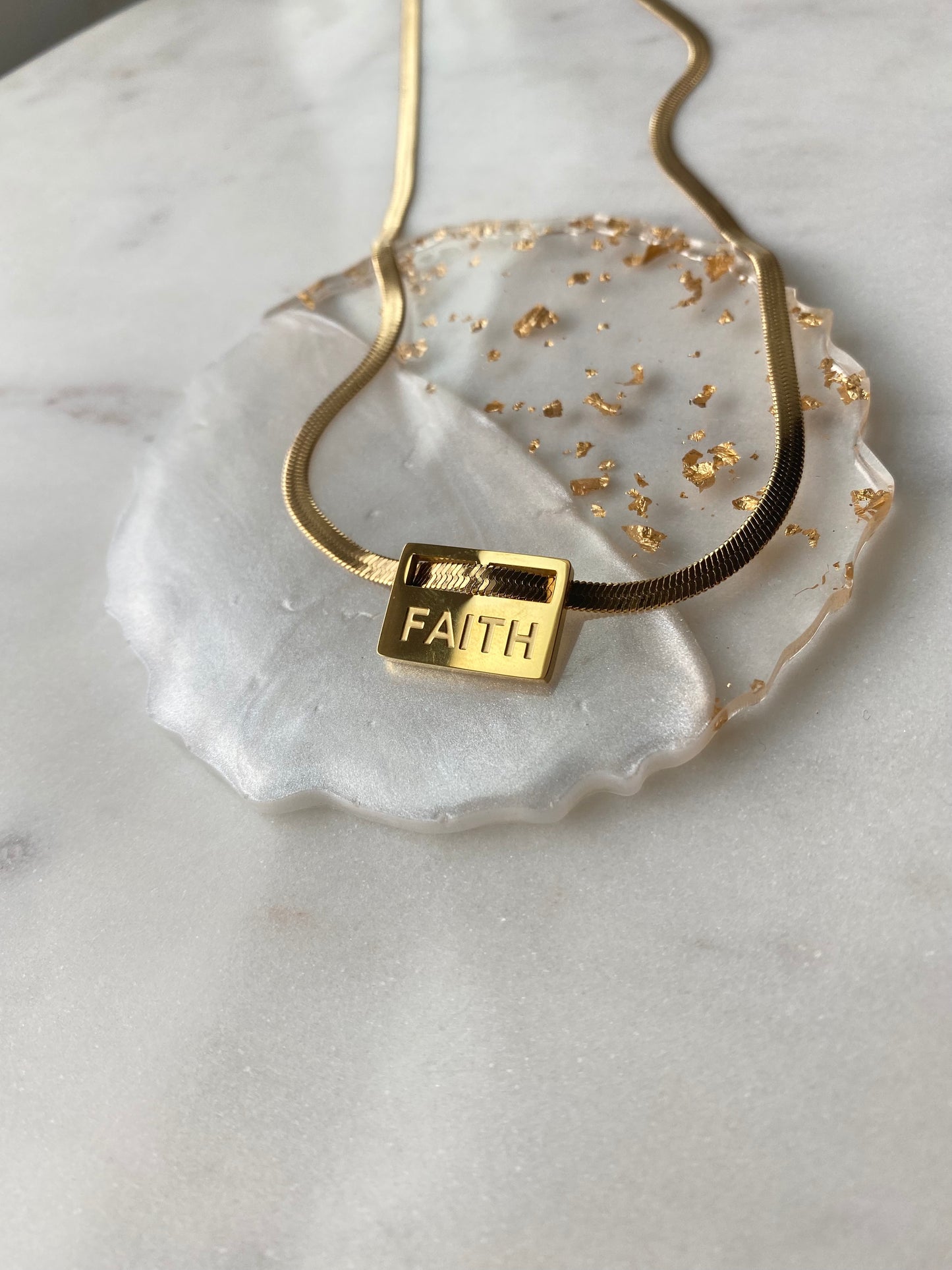 Faith Gold Necklace