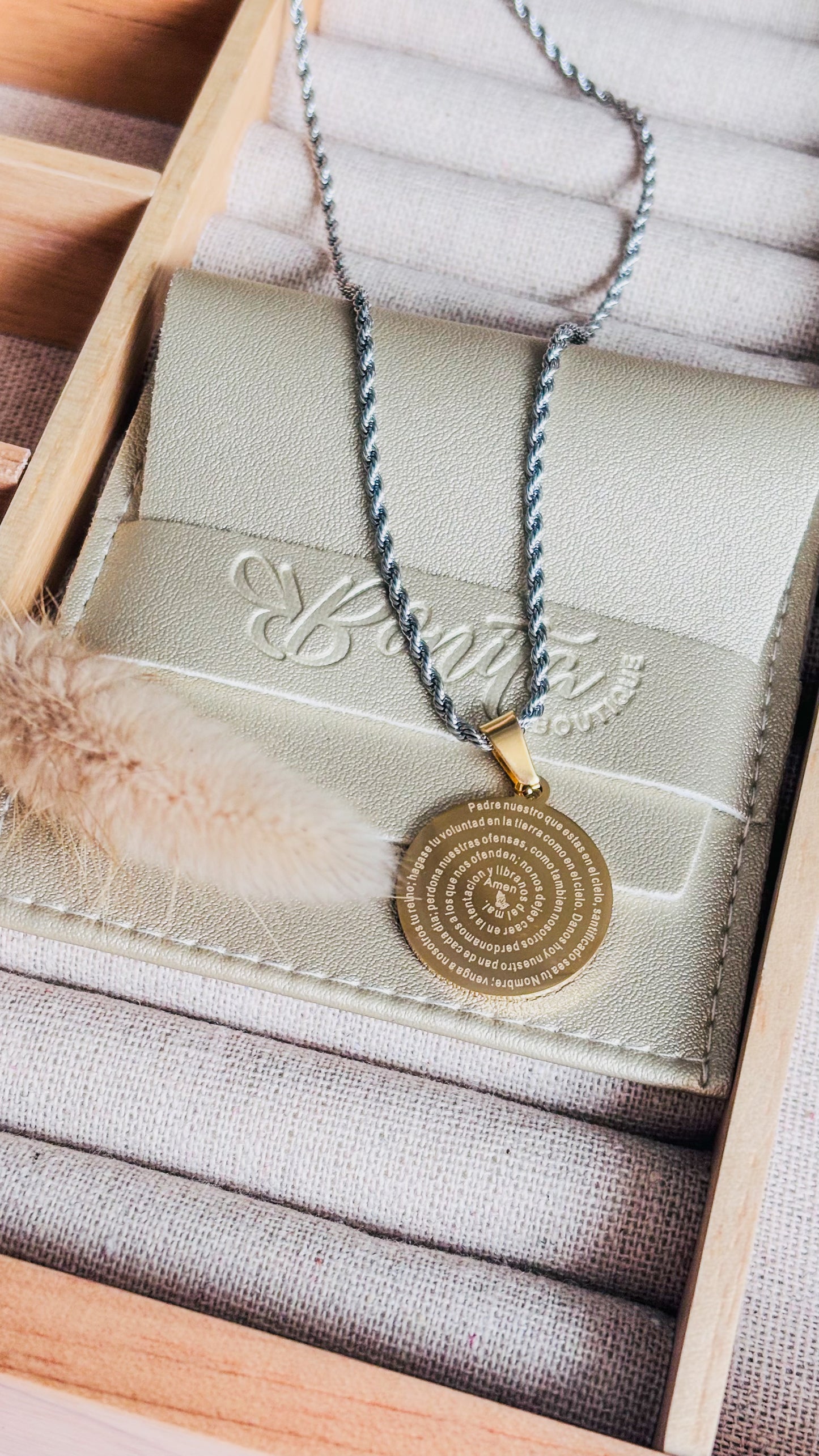 Padre Nuestro Silver #8 Necklace