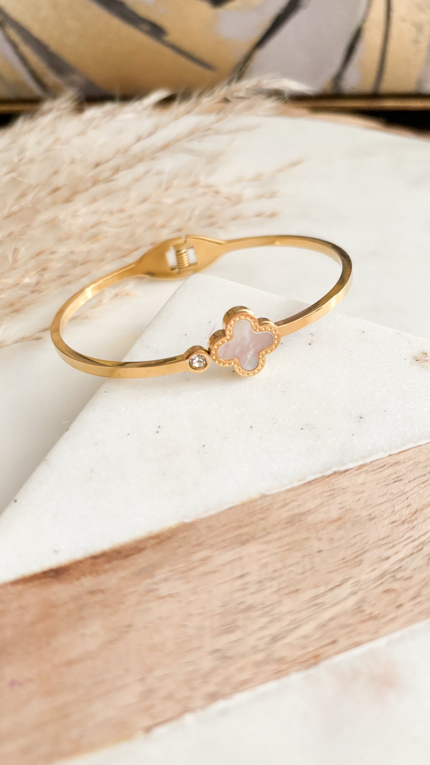 White Clover Bangle