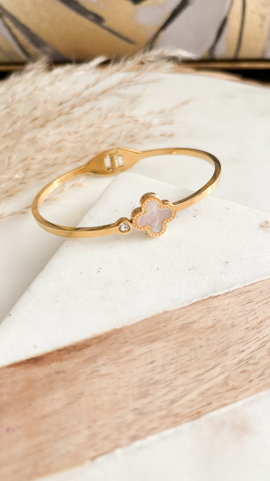 White Clover Bangle