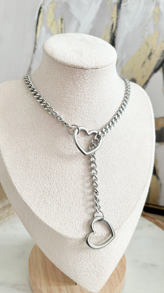 Long Silver Necklace