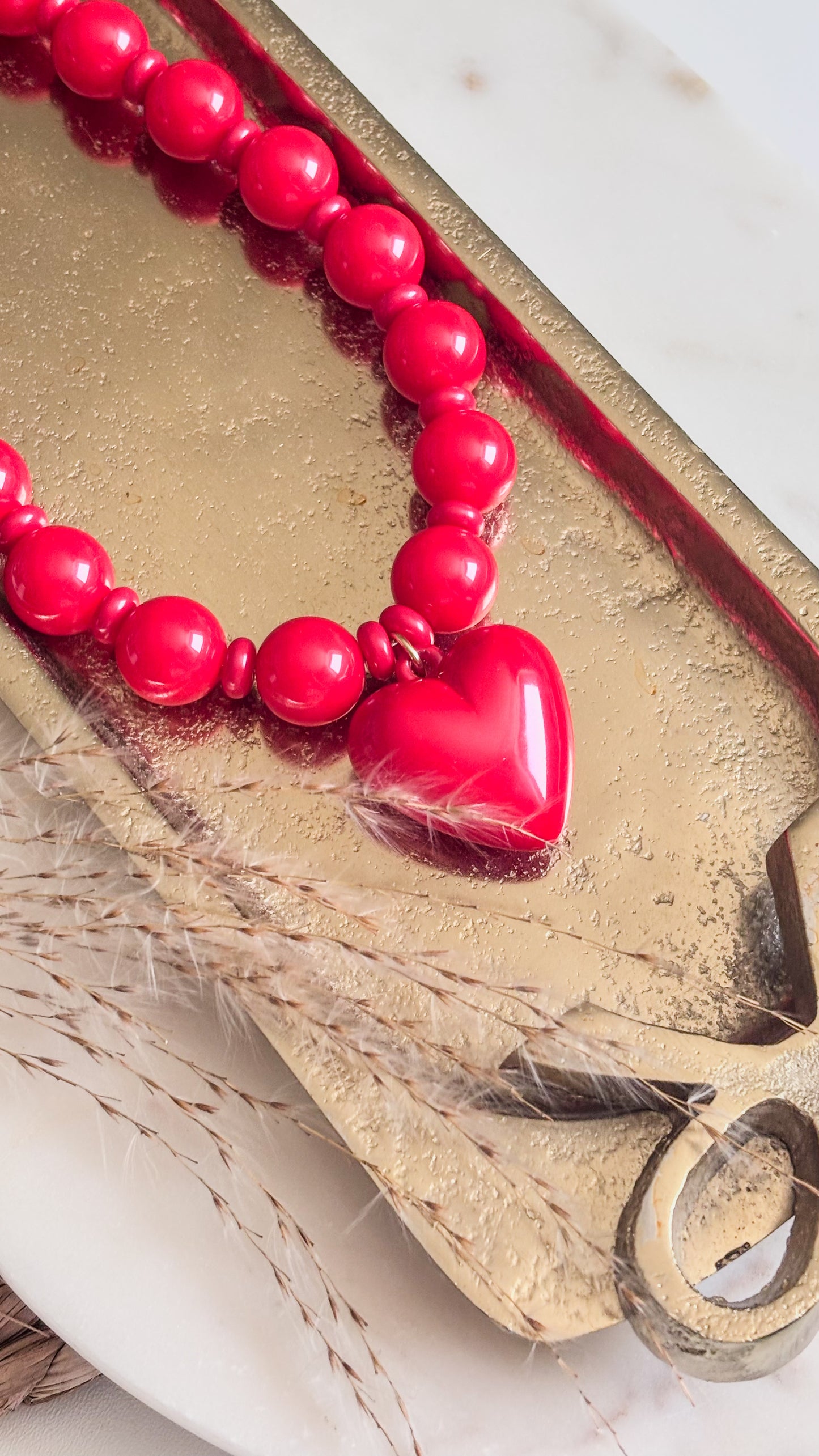 Red Bubble Gum Necklace