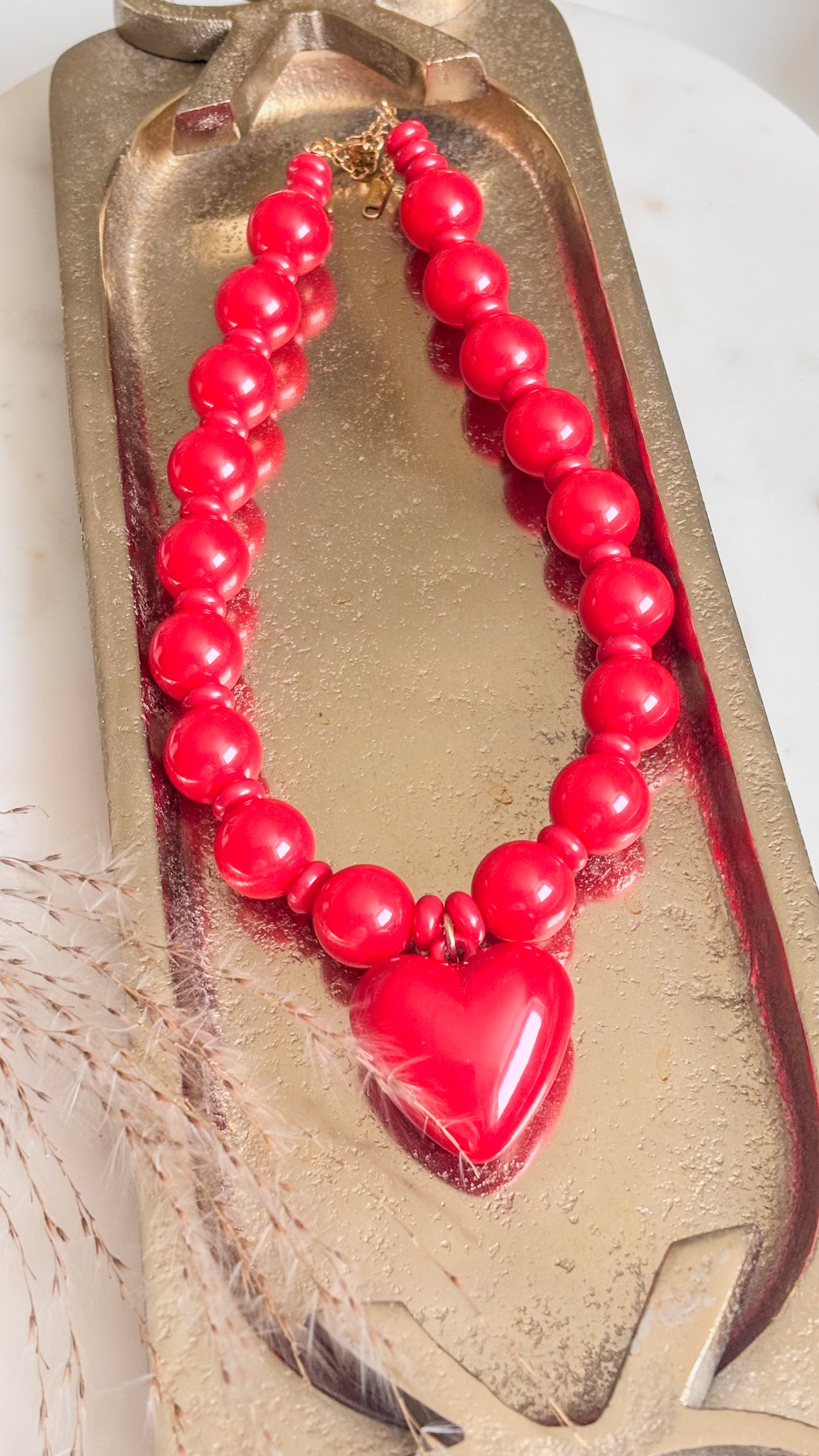 Red Bubble Gum Necklace