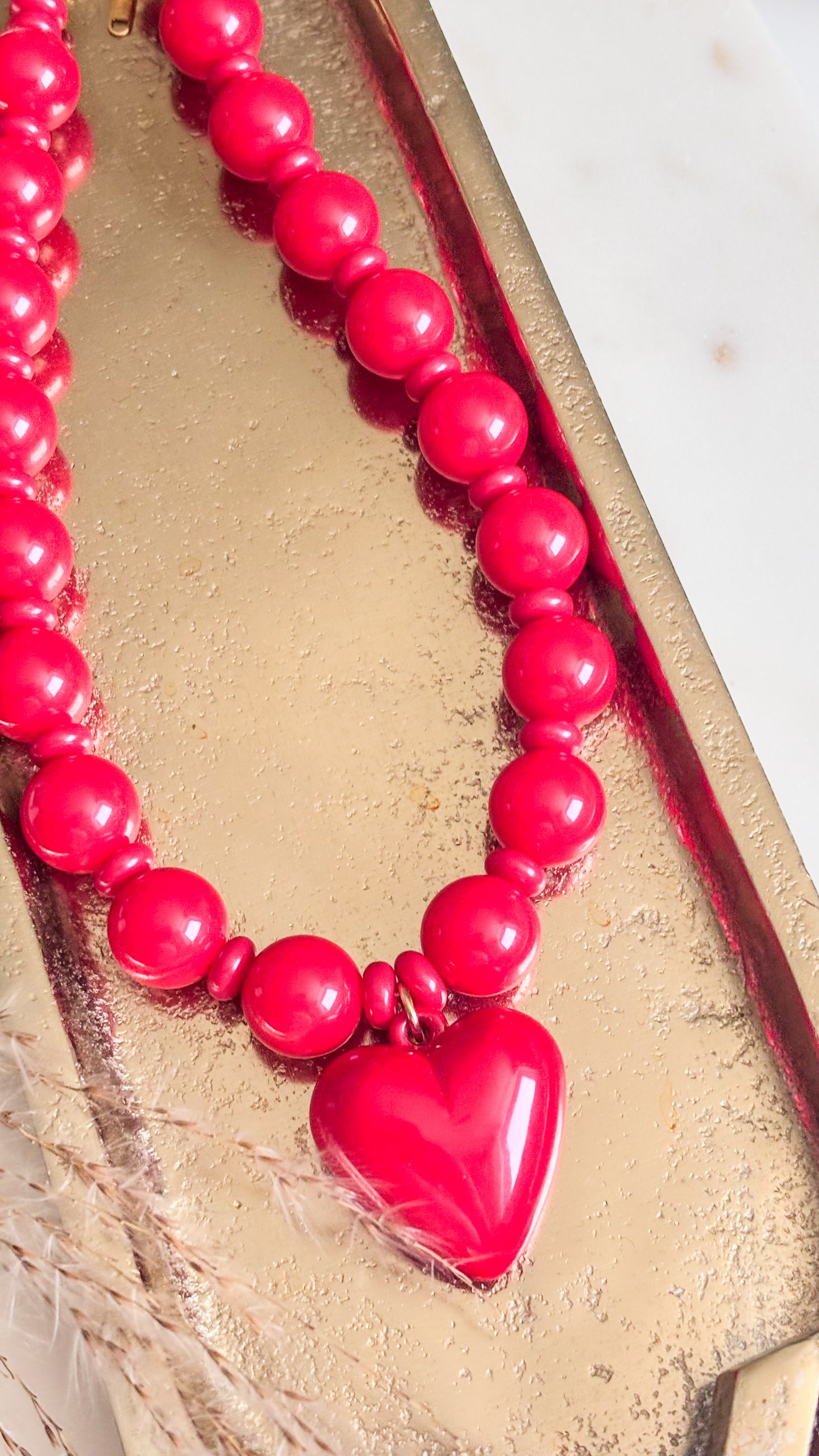 Red Bubble Gum Necklace
