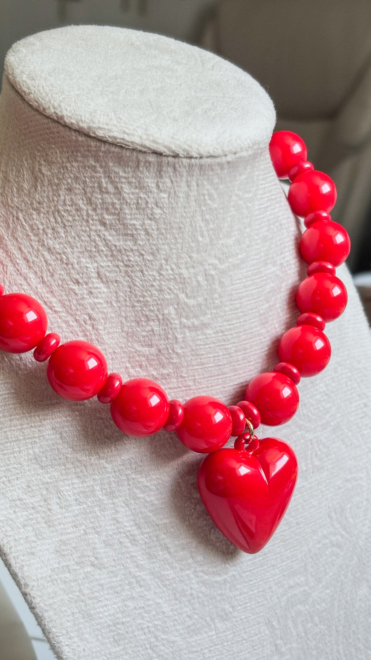 Red Bubble Gum Necklace