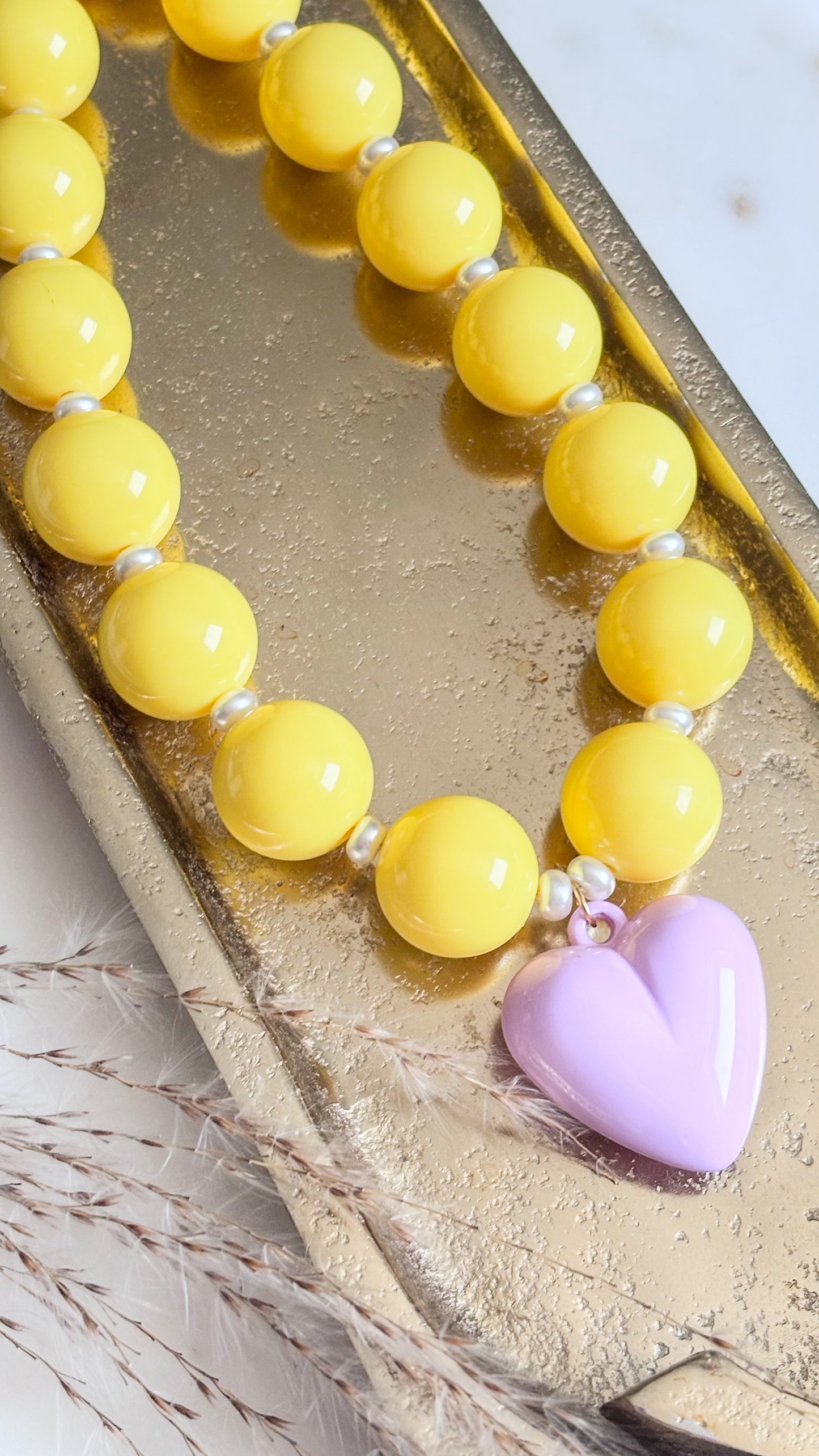 Yellow Bubble Gun Necklace