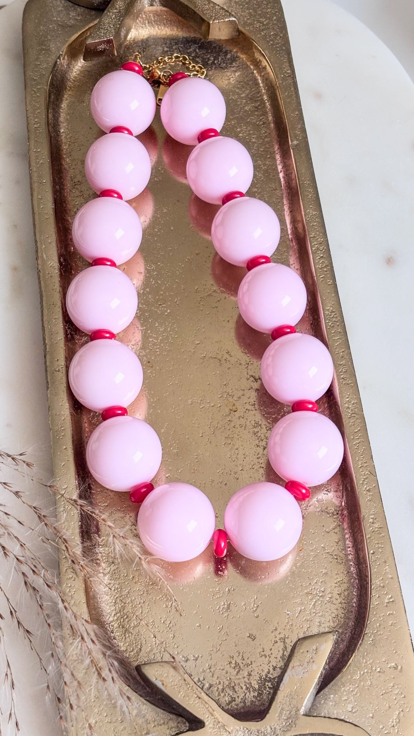 Pink Bubble Gun Necklace