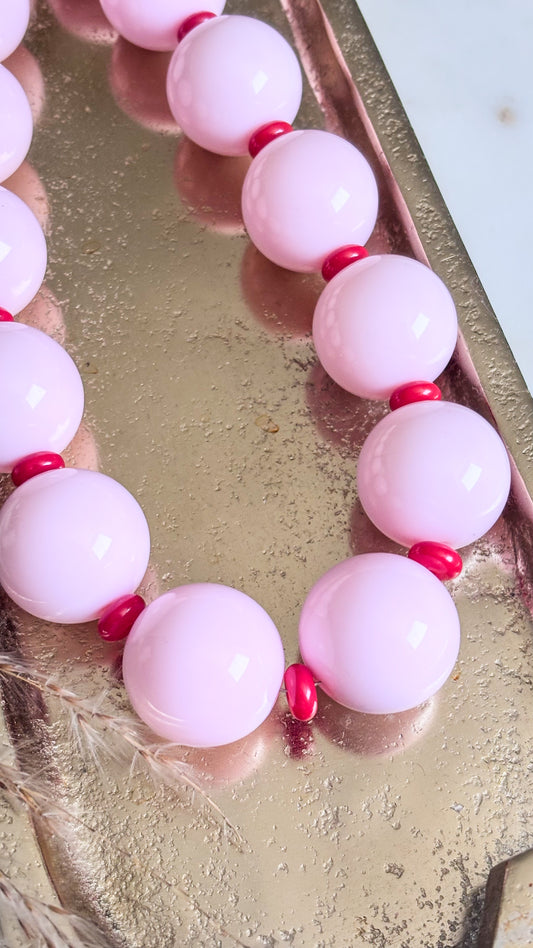 Pink Bubble Gun Necklace