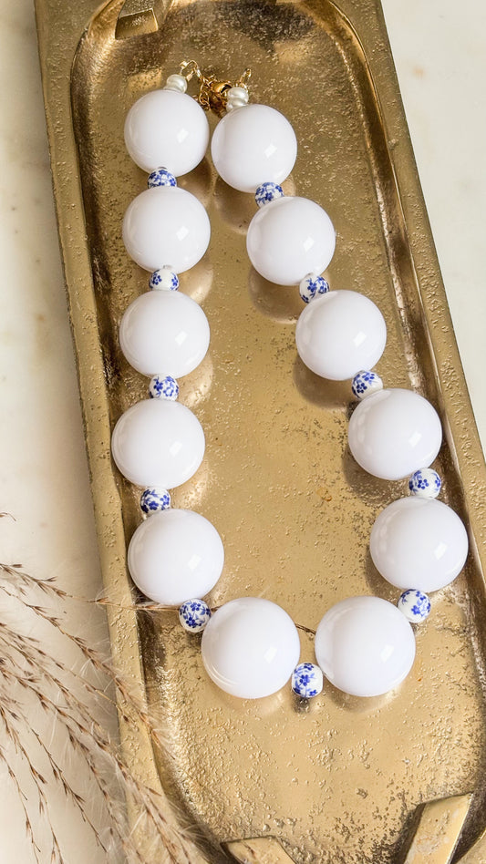 White Bubble Gum Necklace