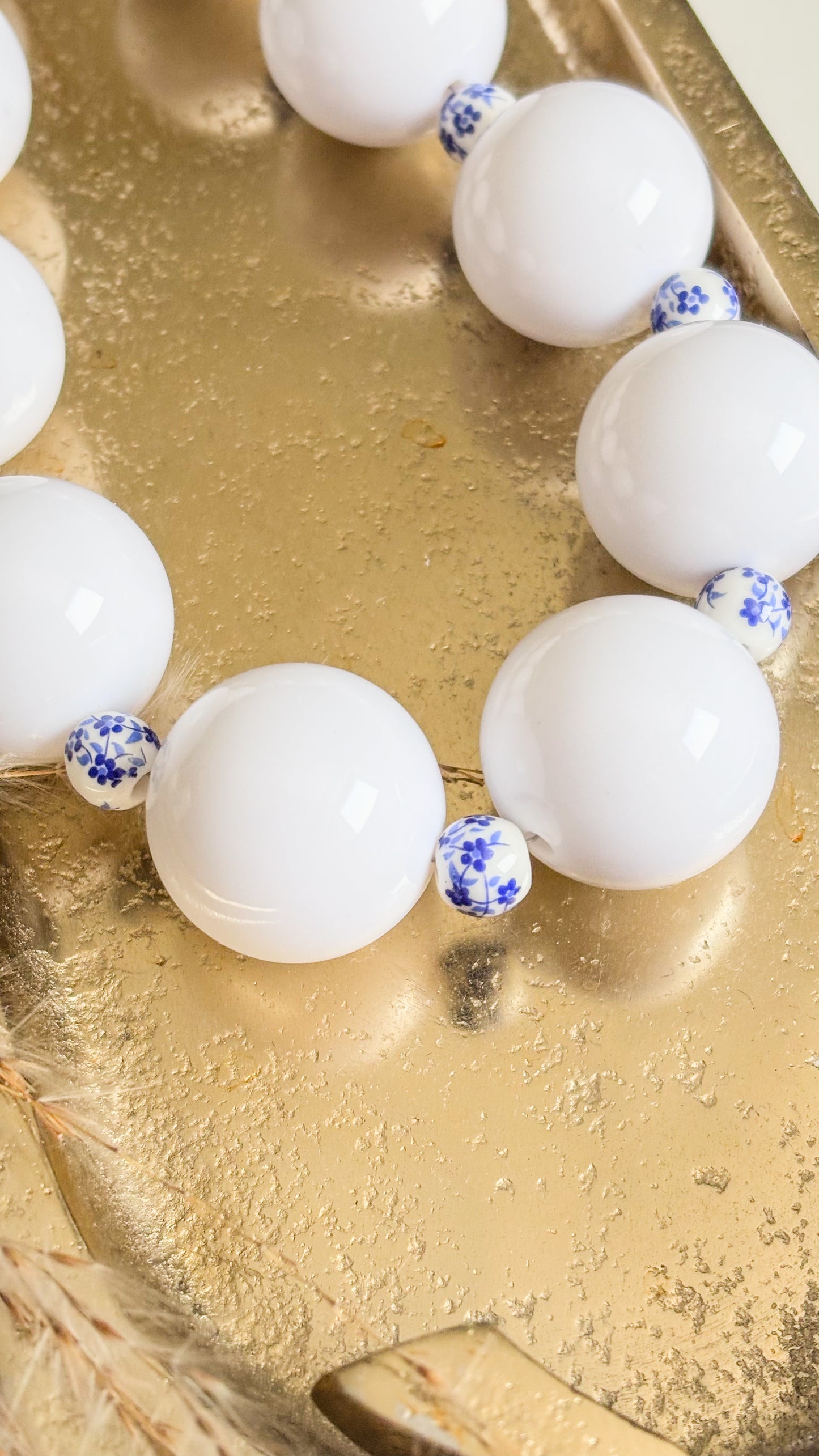 White Bubble Gum Necklace