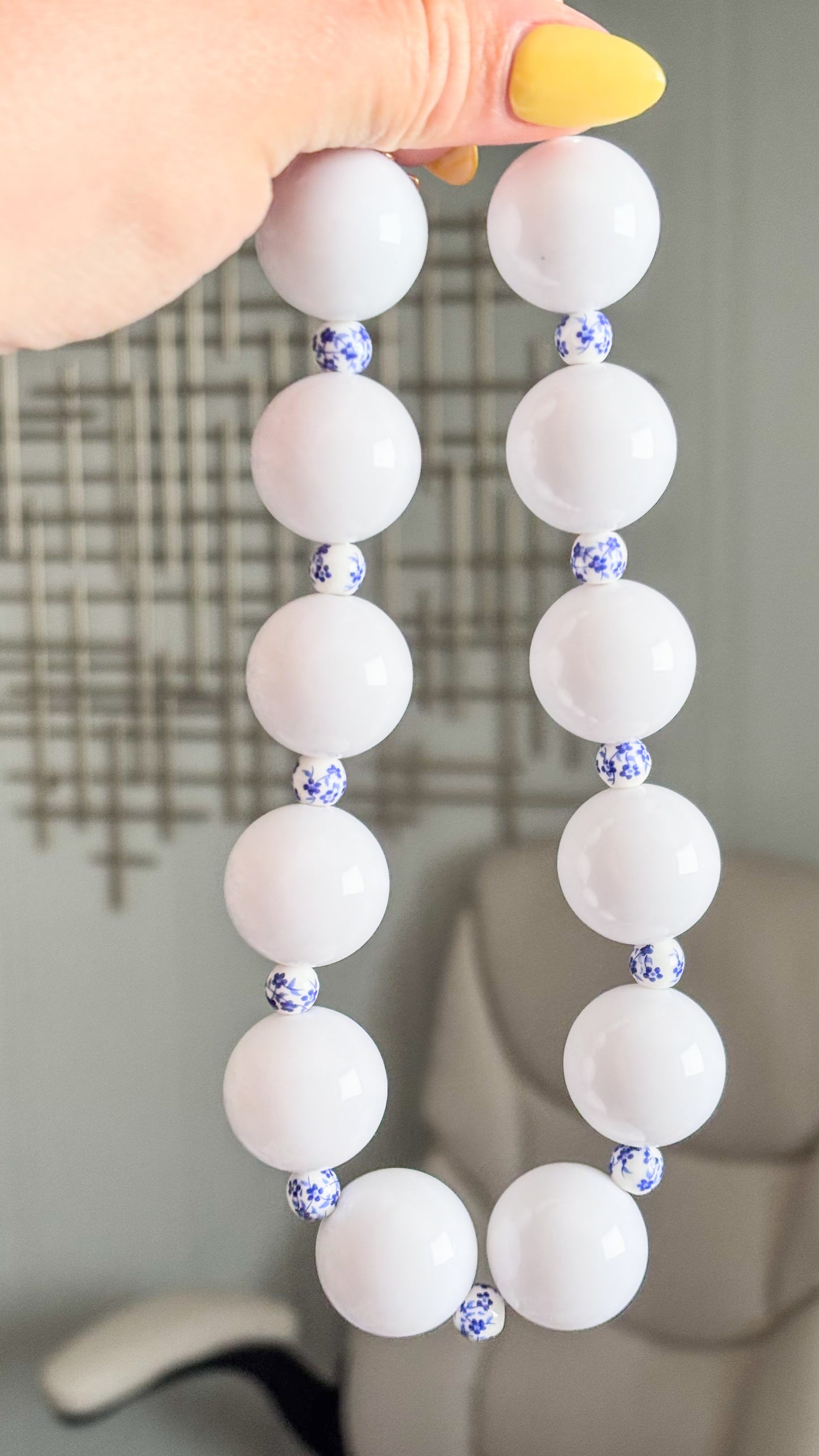White Bubble Gum Necklace