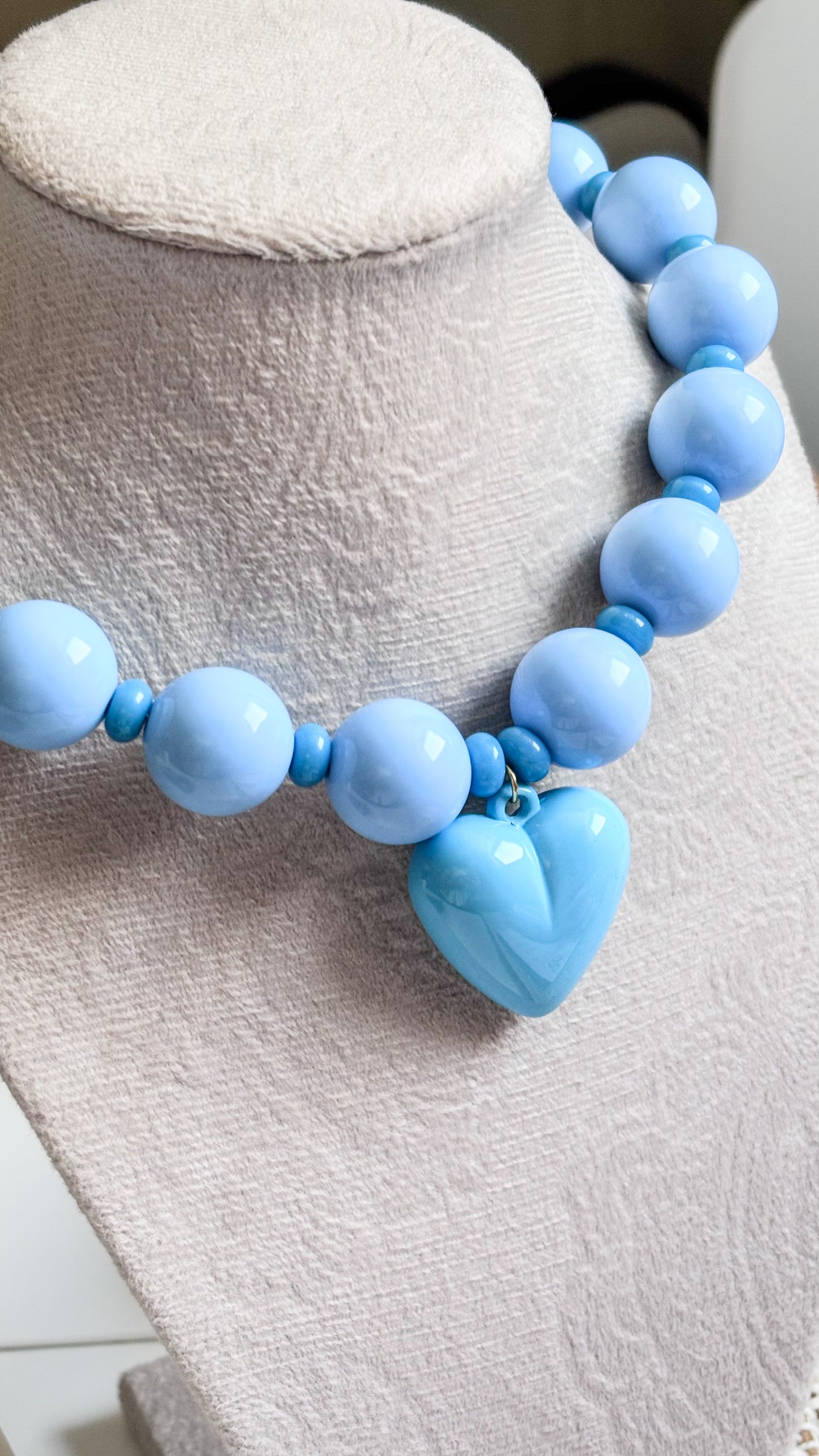 Blue Bubble Gum Necklace
