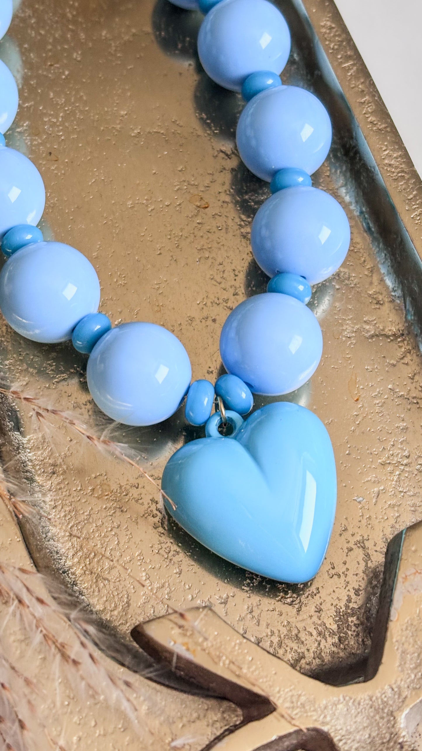 Blue Bubble Gum Necklace