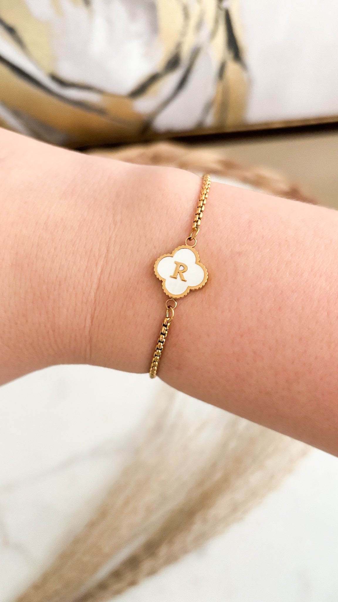 New Initial Clover Bracelet