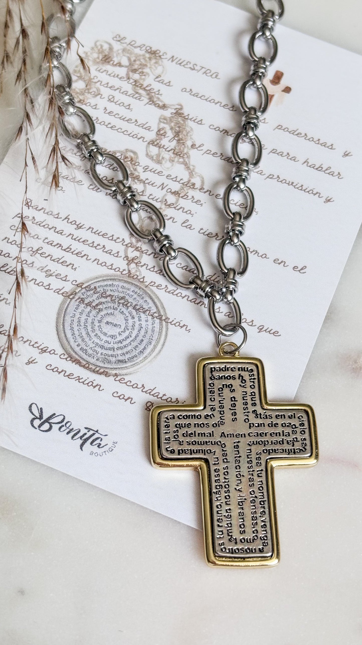 Padre Nuestro Silver 2 Necklace